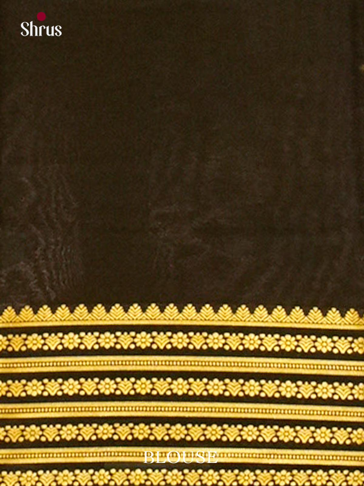 Mustard Mysore Silk Saree | Black Contrast Border — EGS02100 - Shop on Shrus.com