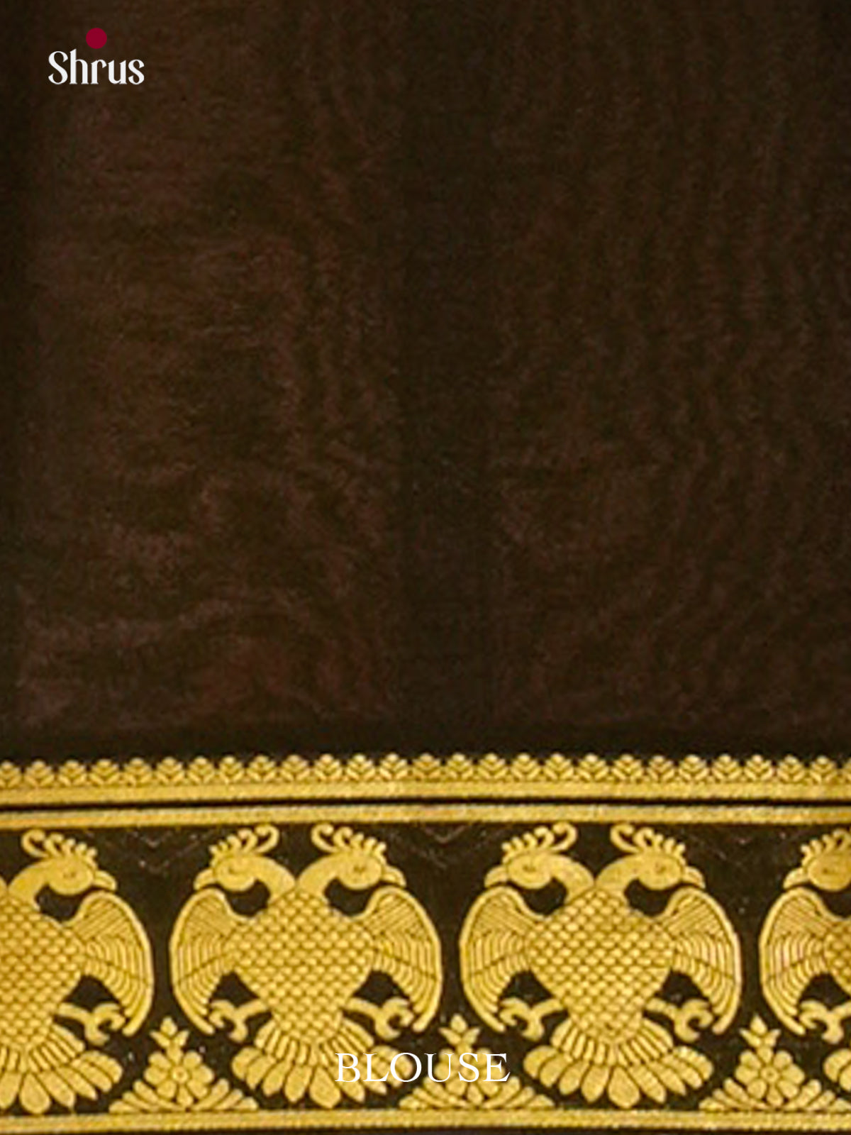 Mustard Mysore Silk Saree | Black Contrast Border — Contrast Border with Motifs - Shop on Shrus.com