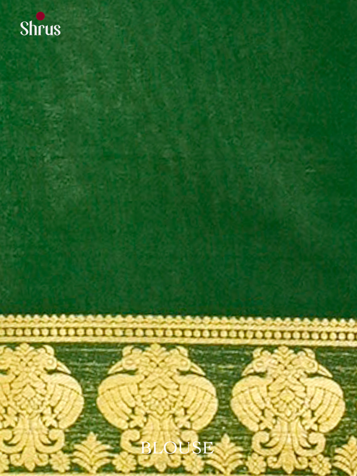 Mustard Mysore Silk Saree | Green Contrast Border - Shop on Shrus.com