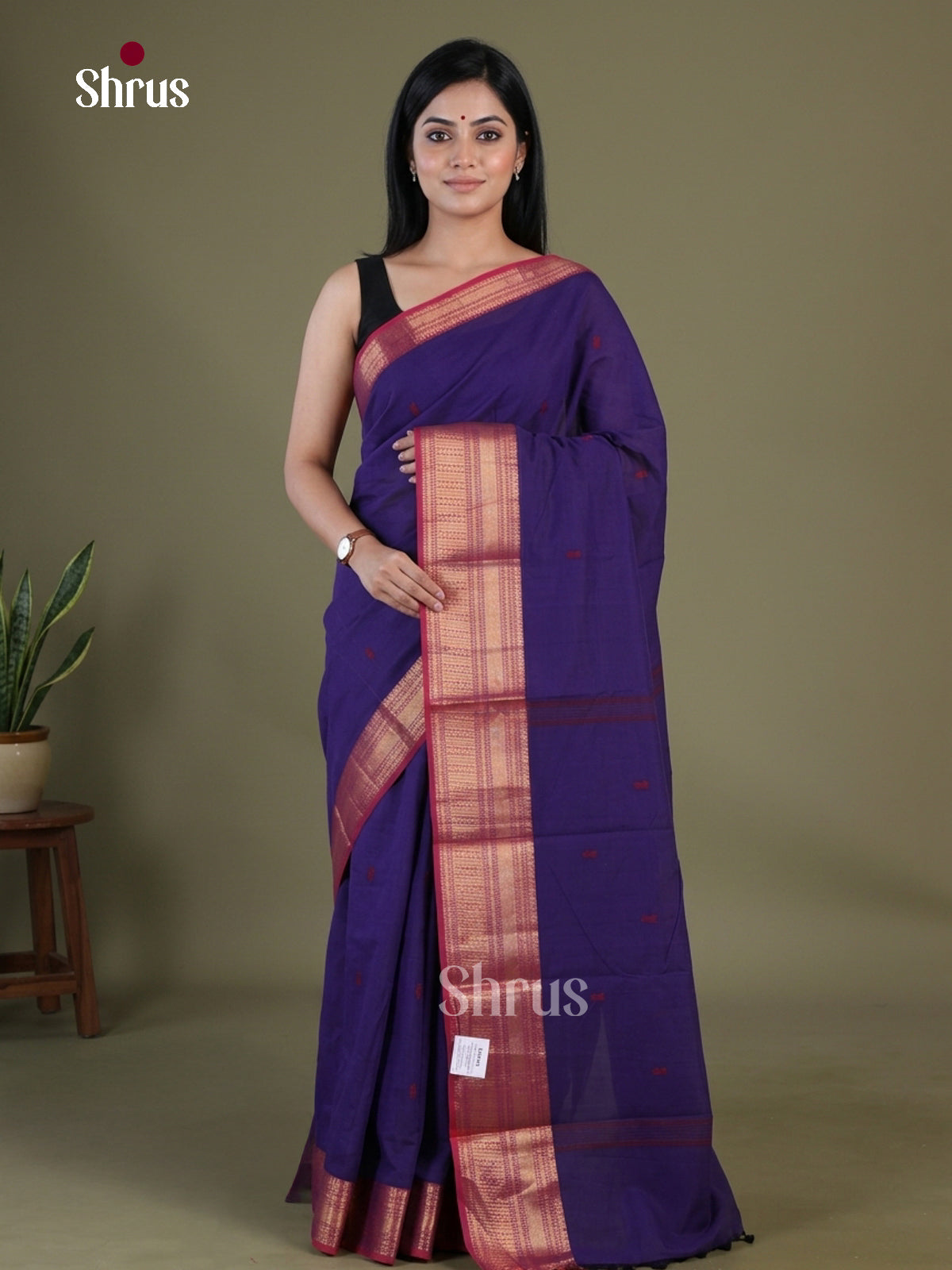 Chettinad Cotton Saree - EGS03385 - Shop on Shrus.com