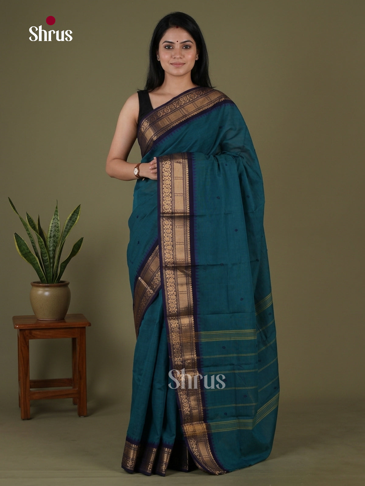Chettinad Cotton Saree - EGS03404 - Shop on Shrus.com