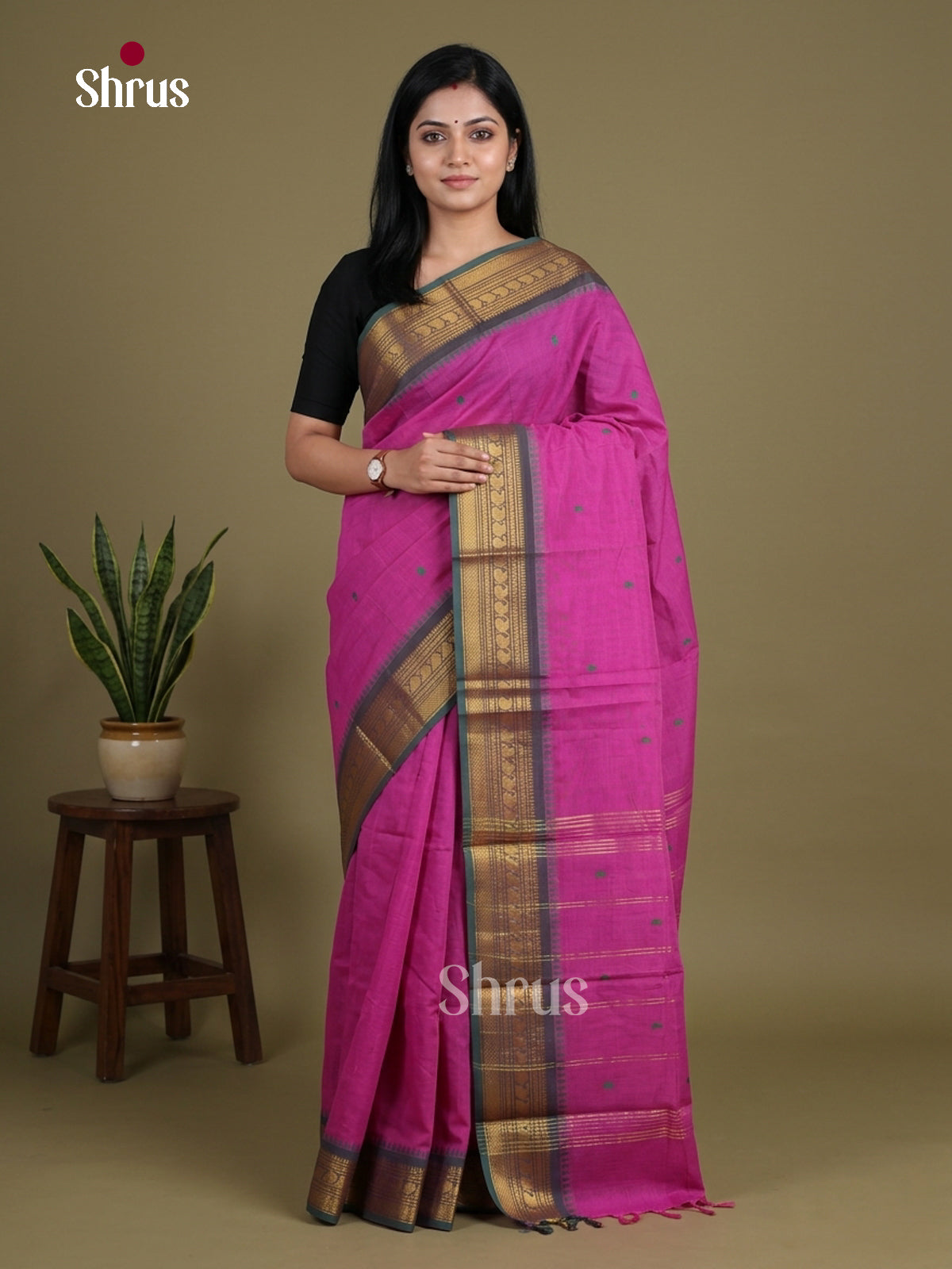 Chettinad Cotton Saree - EGS04006 - Shop on Shrus.com