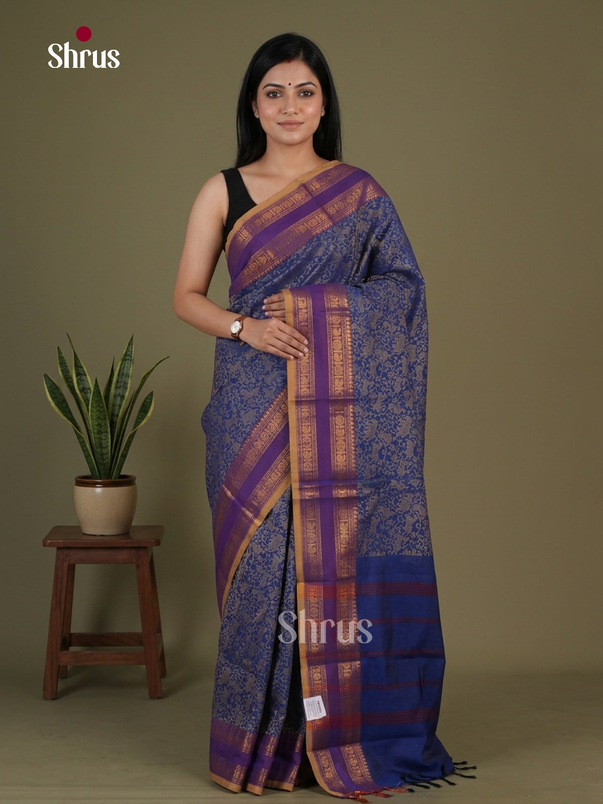Kanchi Cotton Saree - EGS06016 - Shop on Shrus.com