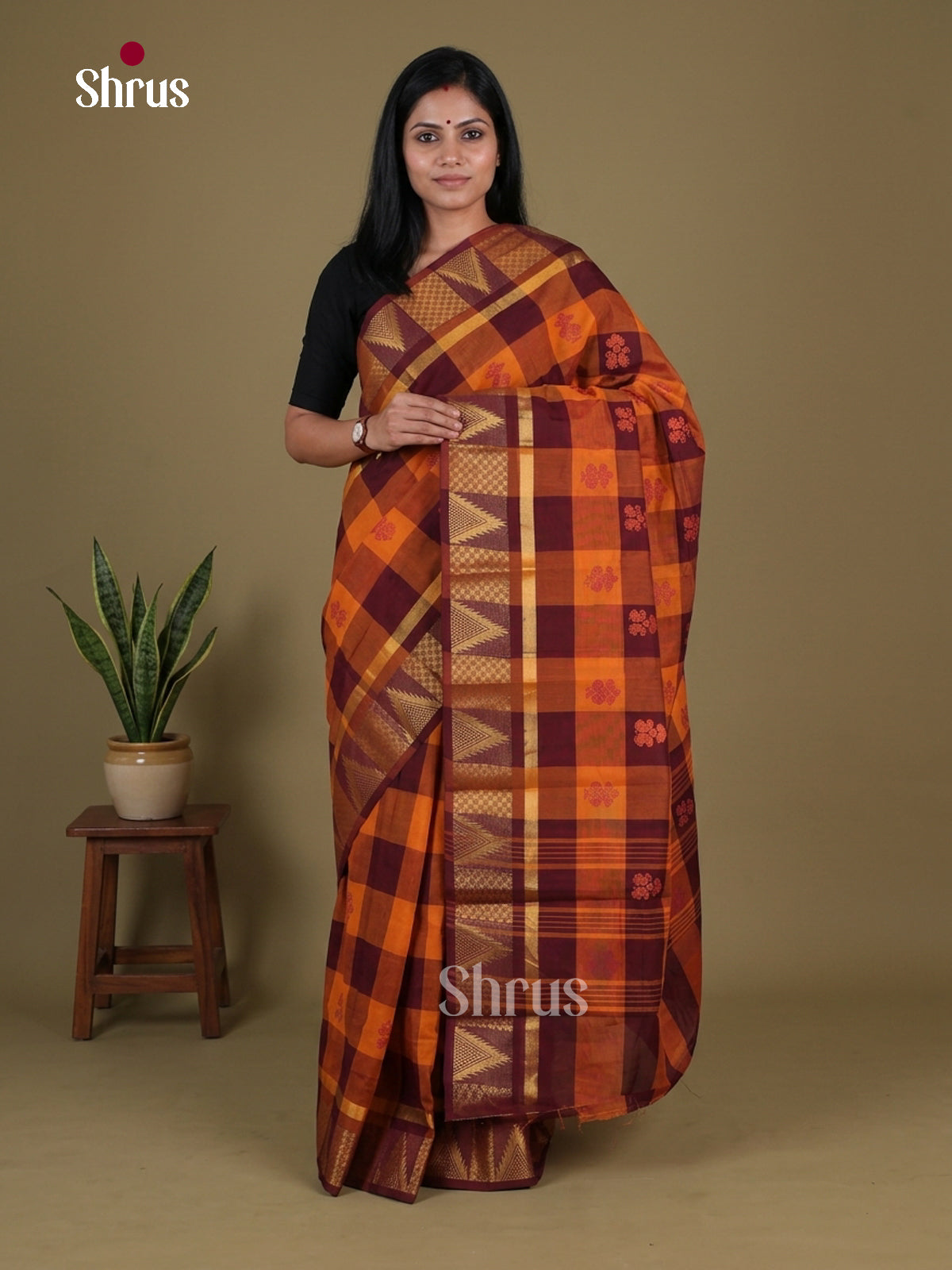 Chettinad Cotton Saree - EGS06039 - Shop on Shrus.com
