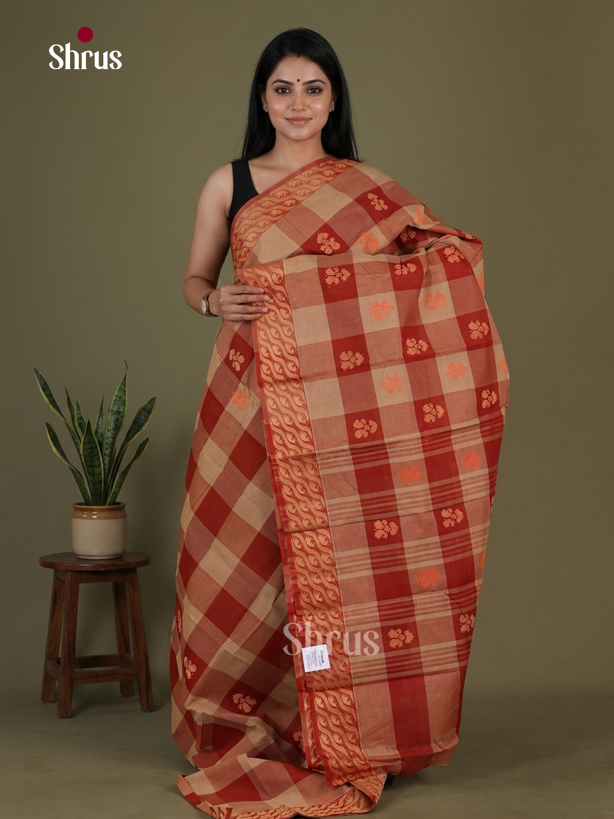 Chettinad Cotton Saree - EGS06043 - Shop on Shrus.com
