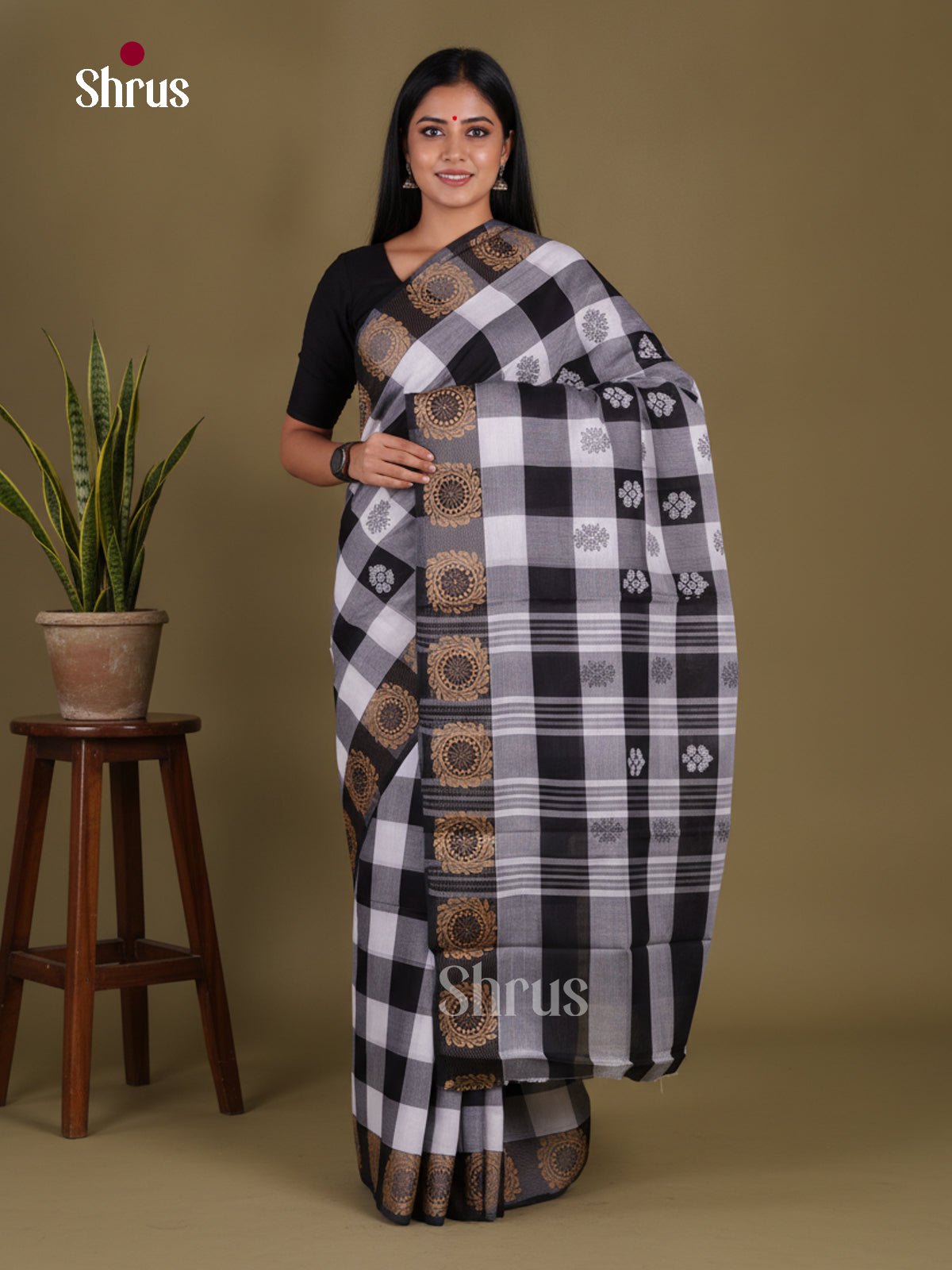Chettinad Cotton Saree - EGS06045 - Shop on Shrus.com