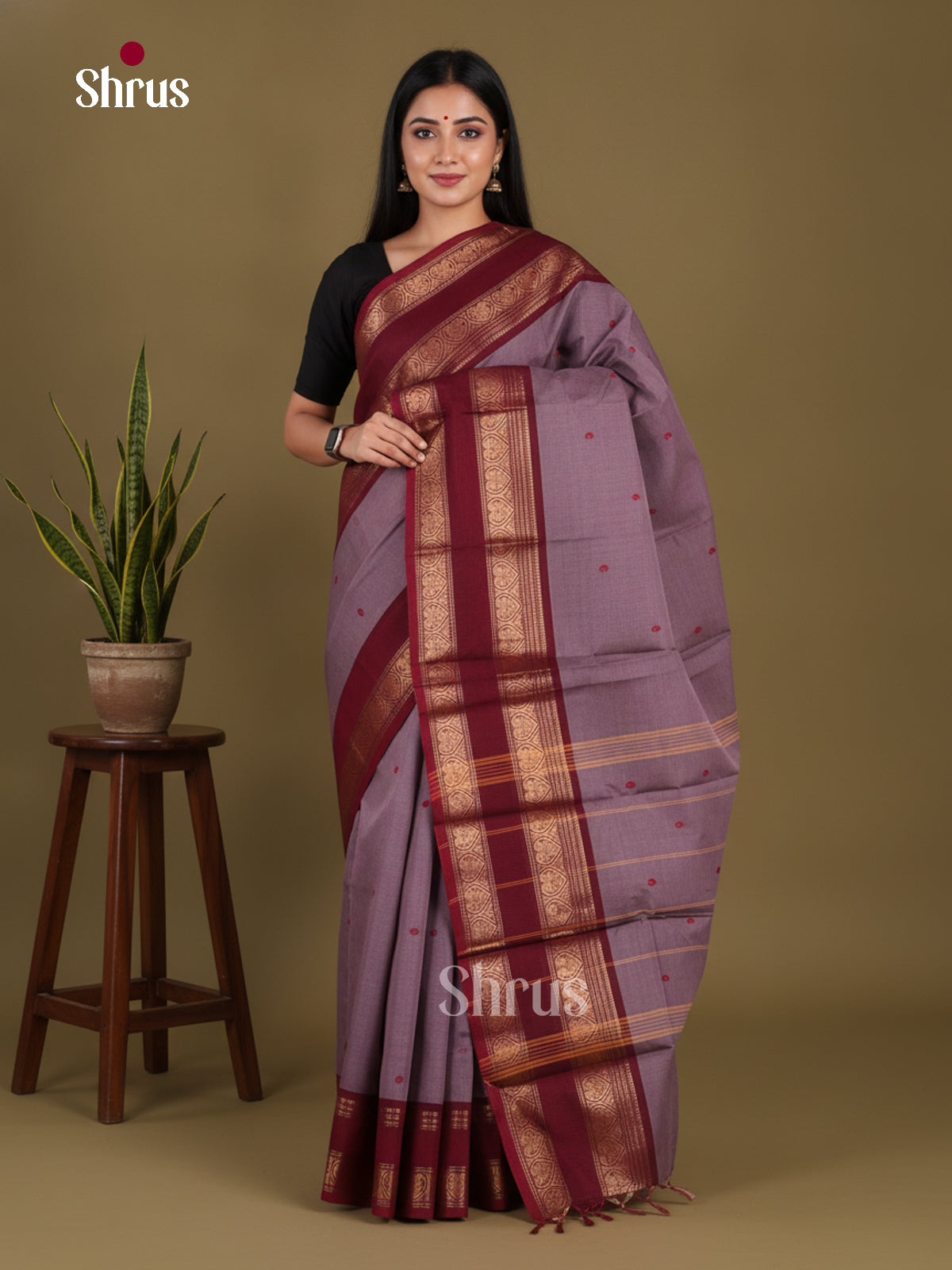 Chettinad Cotton Saree - EGS07015 - Shop on Shrus.com