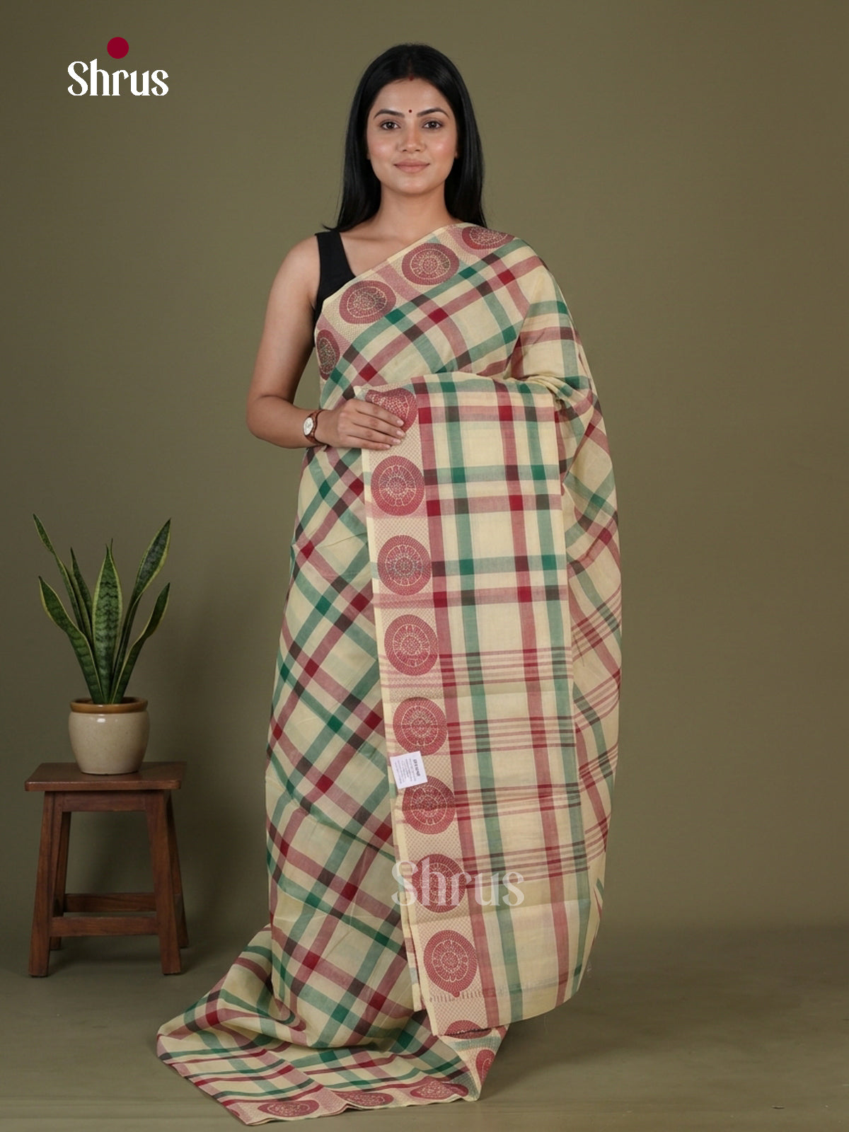 Chettinad Cotton Saree - EGS08017 - Shop on Shrus.com