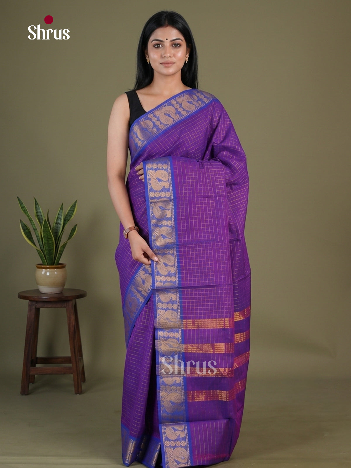 Sungudi Cotton Saree - EGS09041