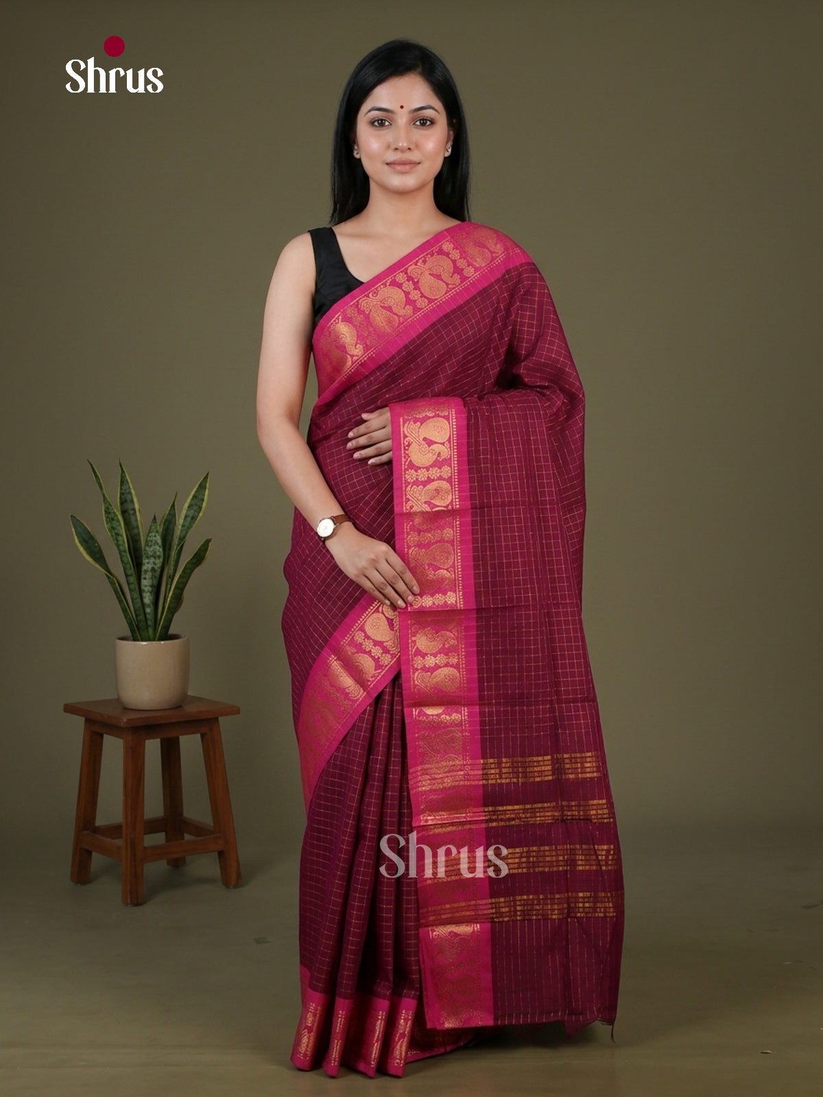 Sungudi Cotton Saree - EGS09044