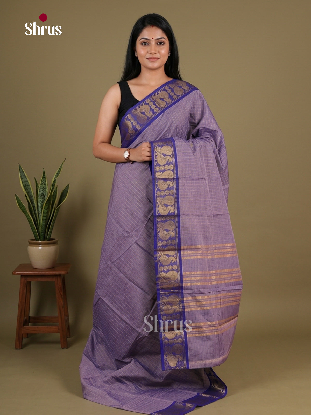 Sungudi Cotton Saree - EGS09045