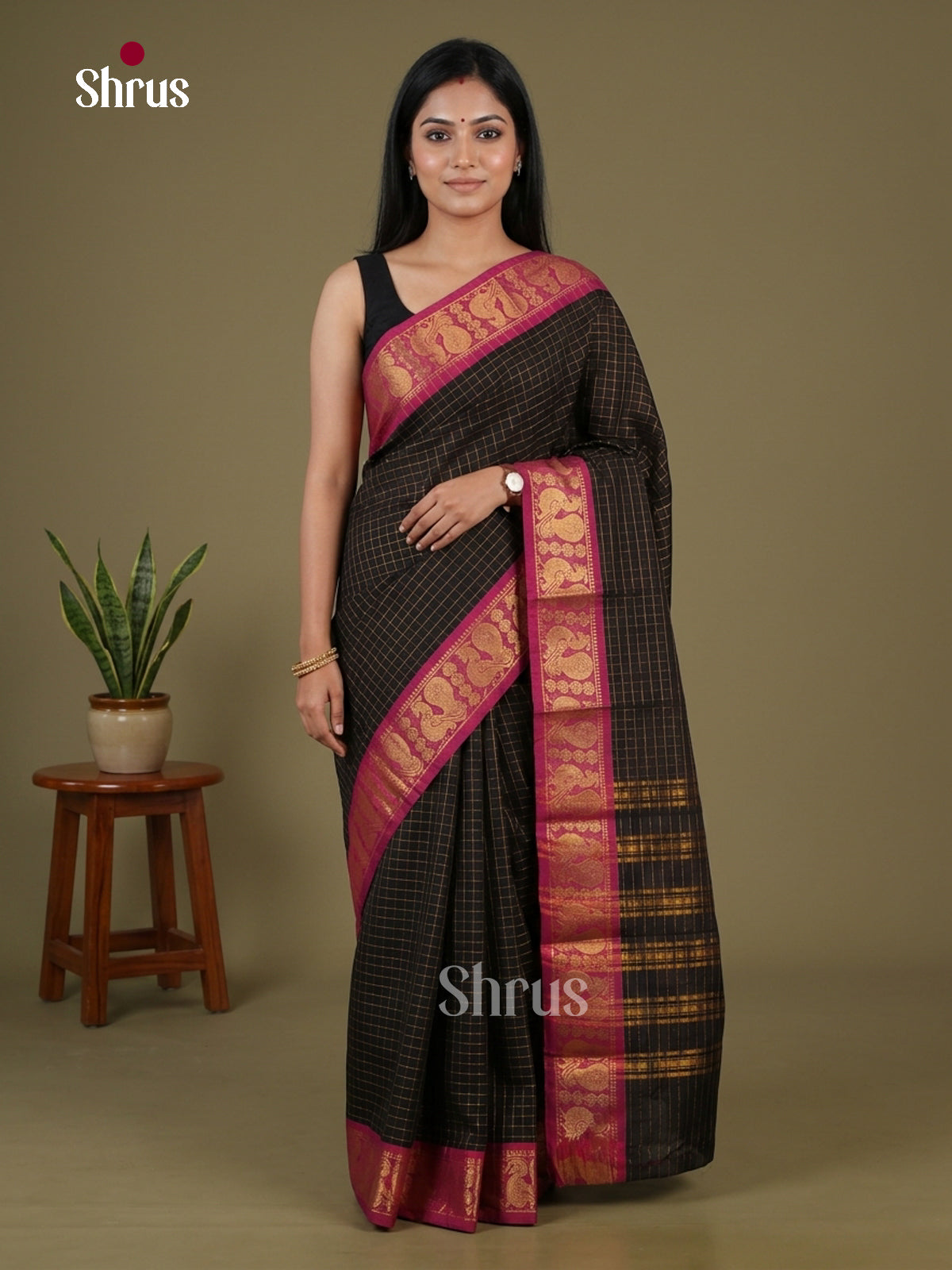 Sungudi Cotton Saree - EGS09046
