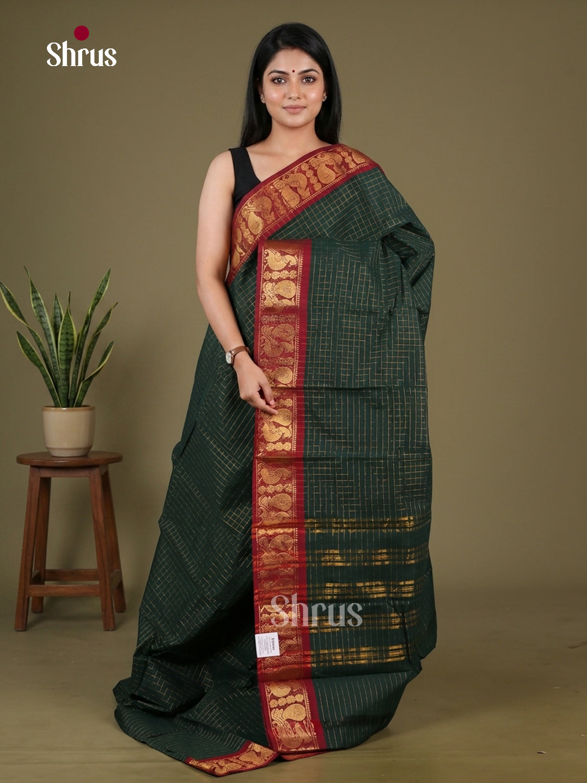 Sungudi Cotton Saree - EGS09053