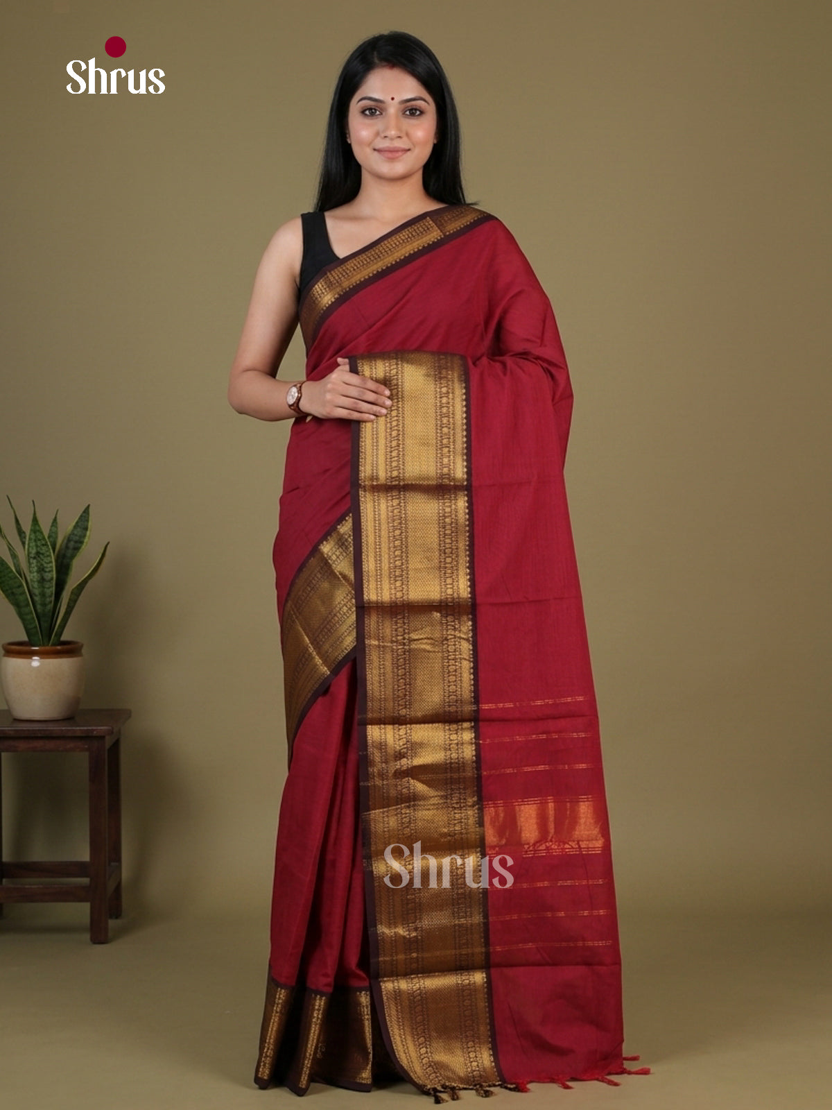 Chettinad Cotton Saree - EGS09085 - Shop on Shrus.com
