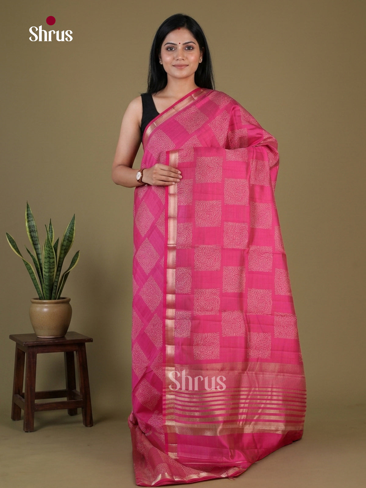 Semi Rawsilk Saree - EGS10025