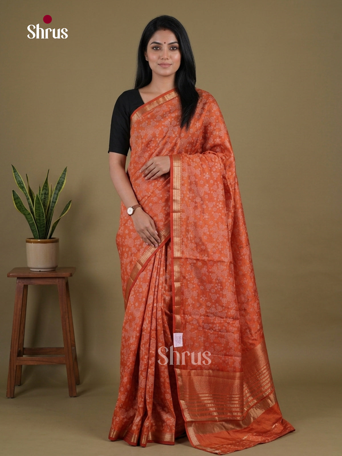 Semi Rawsilk Saree - EGS10042 - Shop on Shrus.com