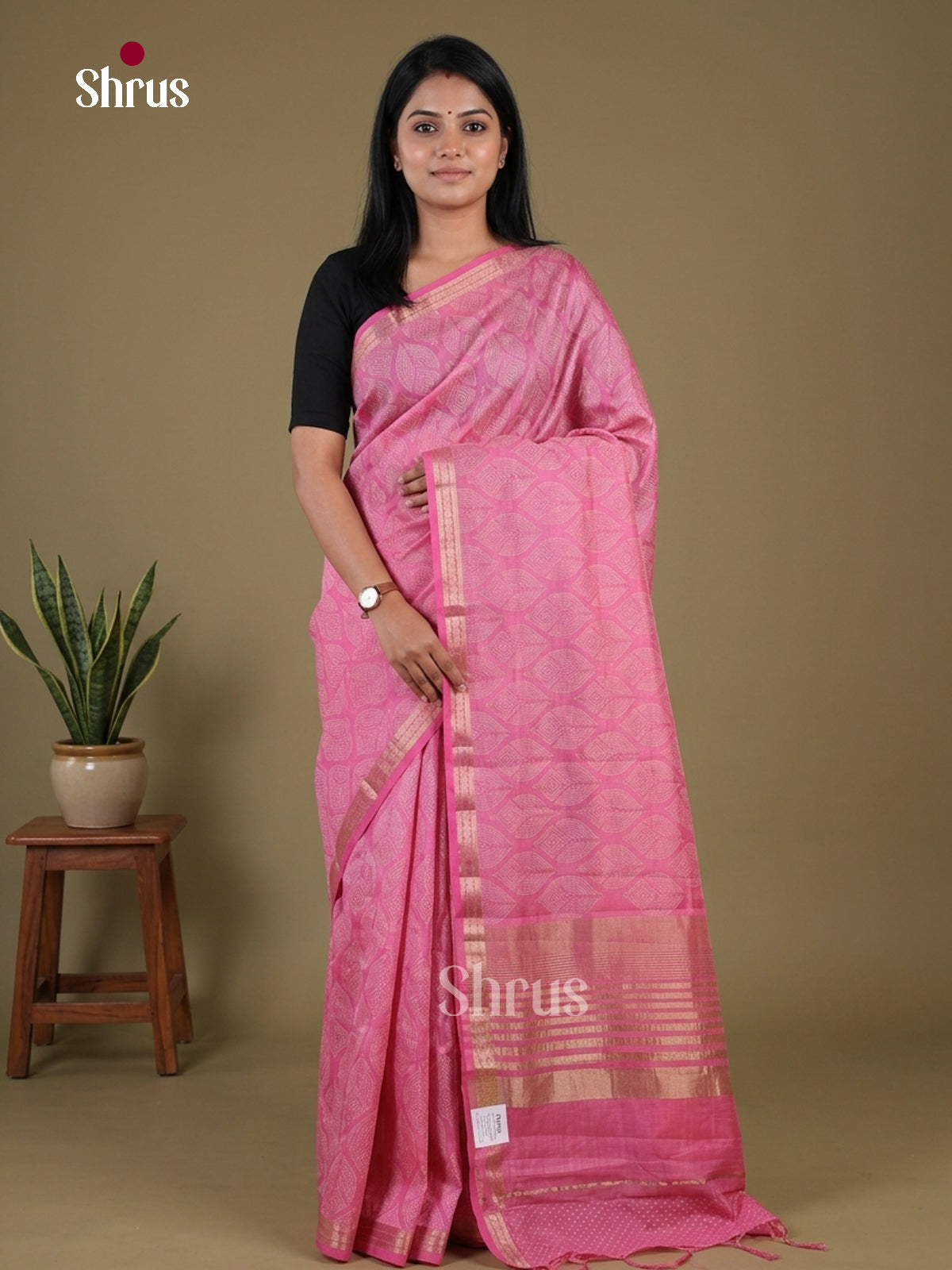 Semi Rawsilk Saree - EGS10070 - Shop on Shrus.com