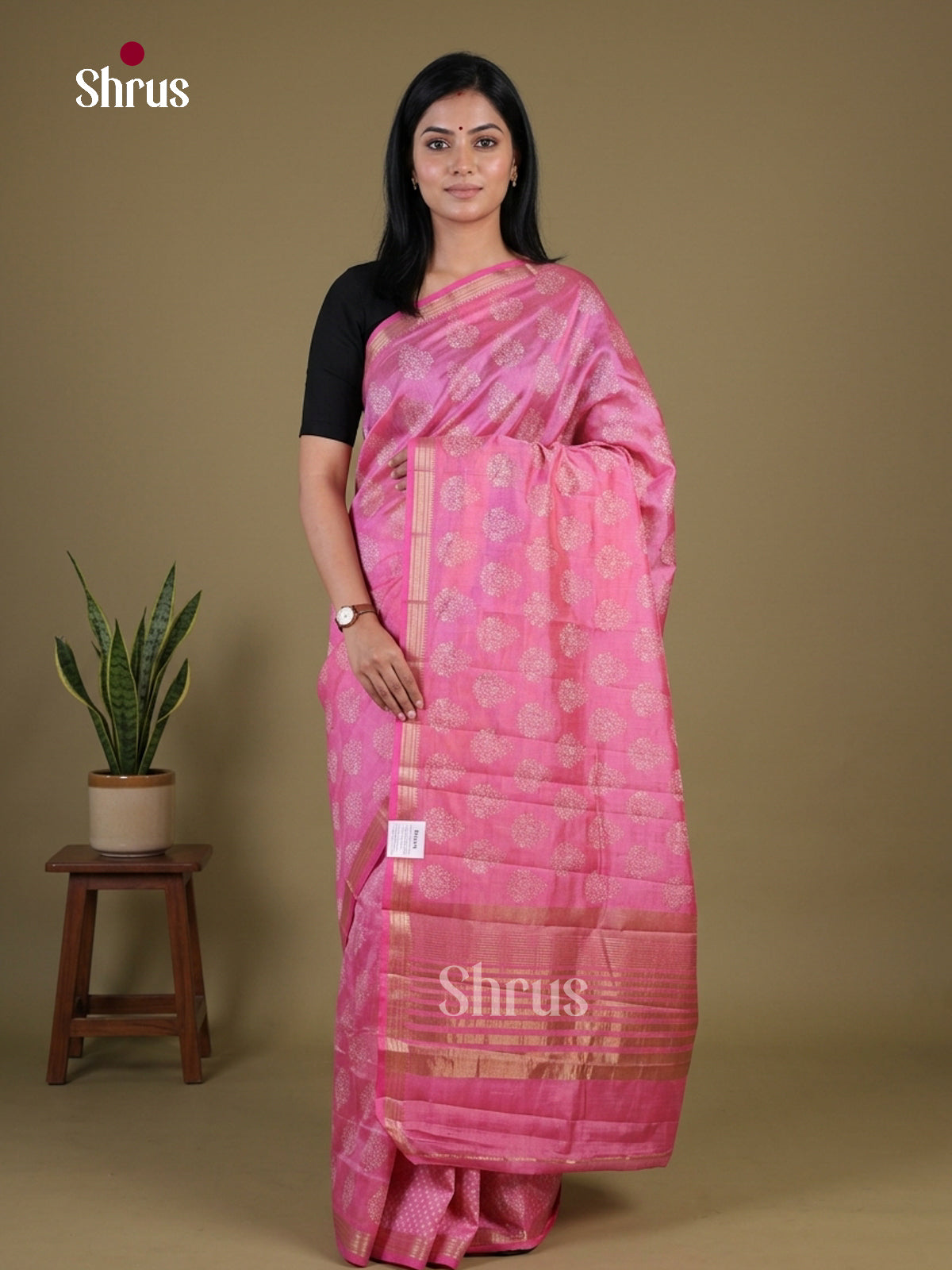 Semi Rawsilk Saree - EGS10075 - Shop on Shrus.com