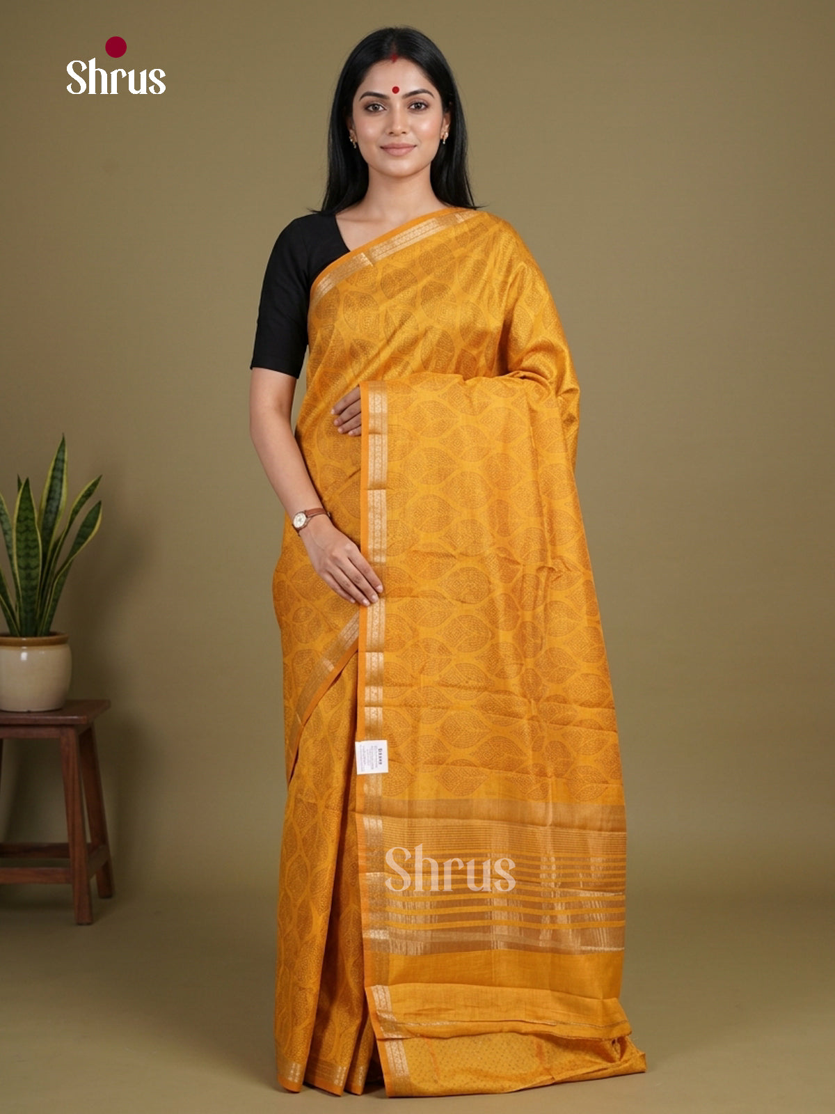 Semi Rawsilk Saree - EGS10092 - Shop on Shrus.com