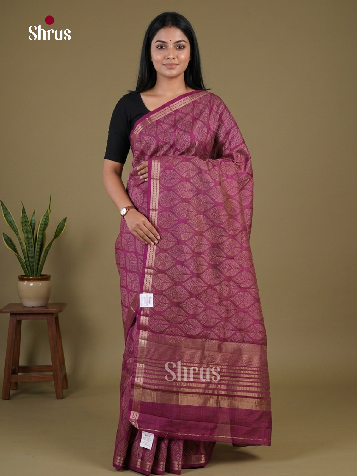 Semi Rawsilk Saree - EGS10095 - Shop on Shrus.com