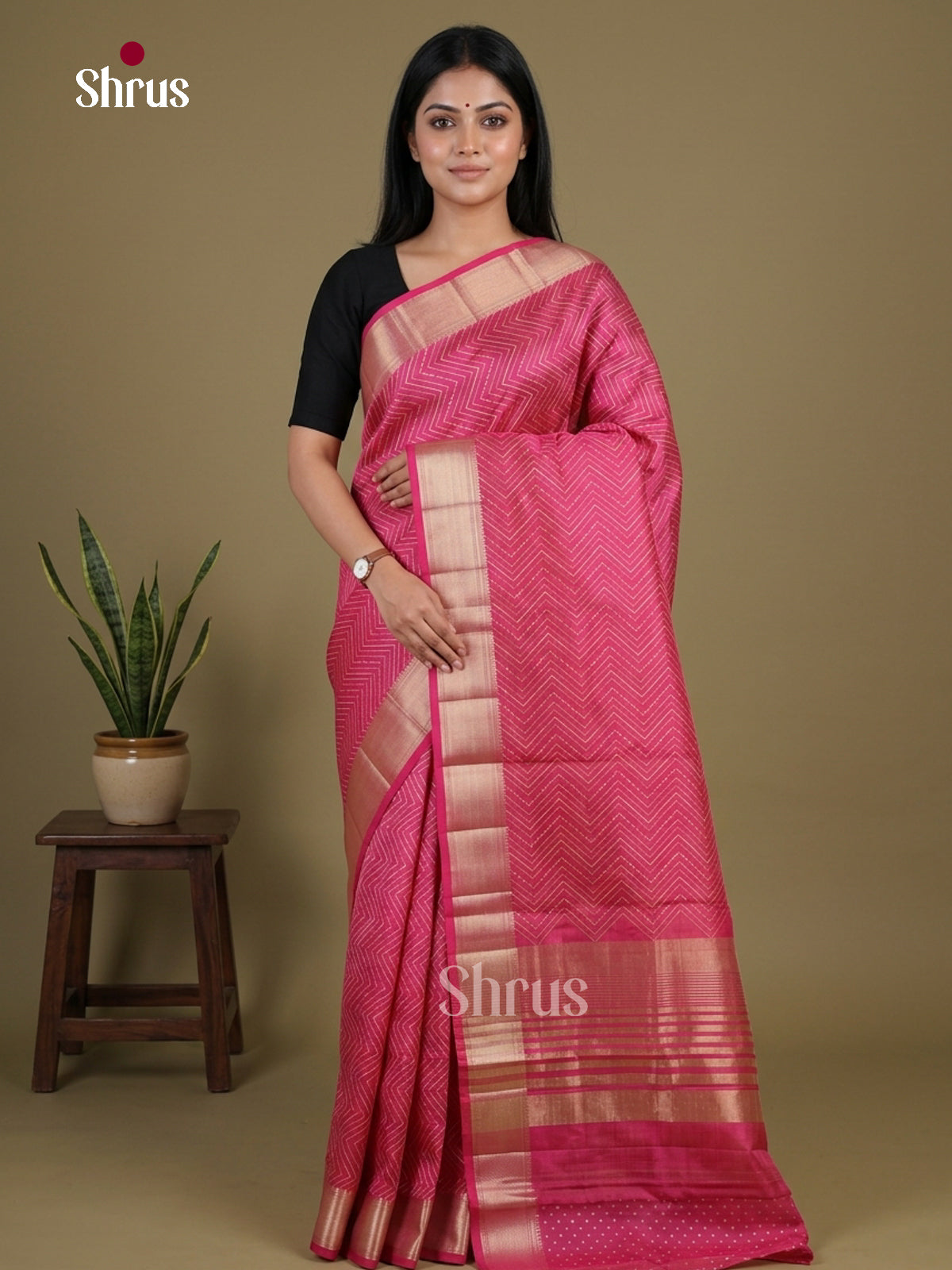 Semi Rawsilk Saree - EGS10126 - Shop on Shrus.com