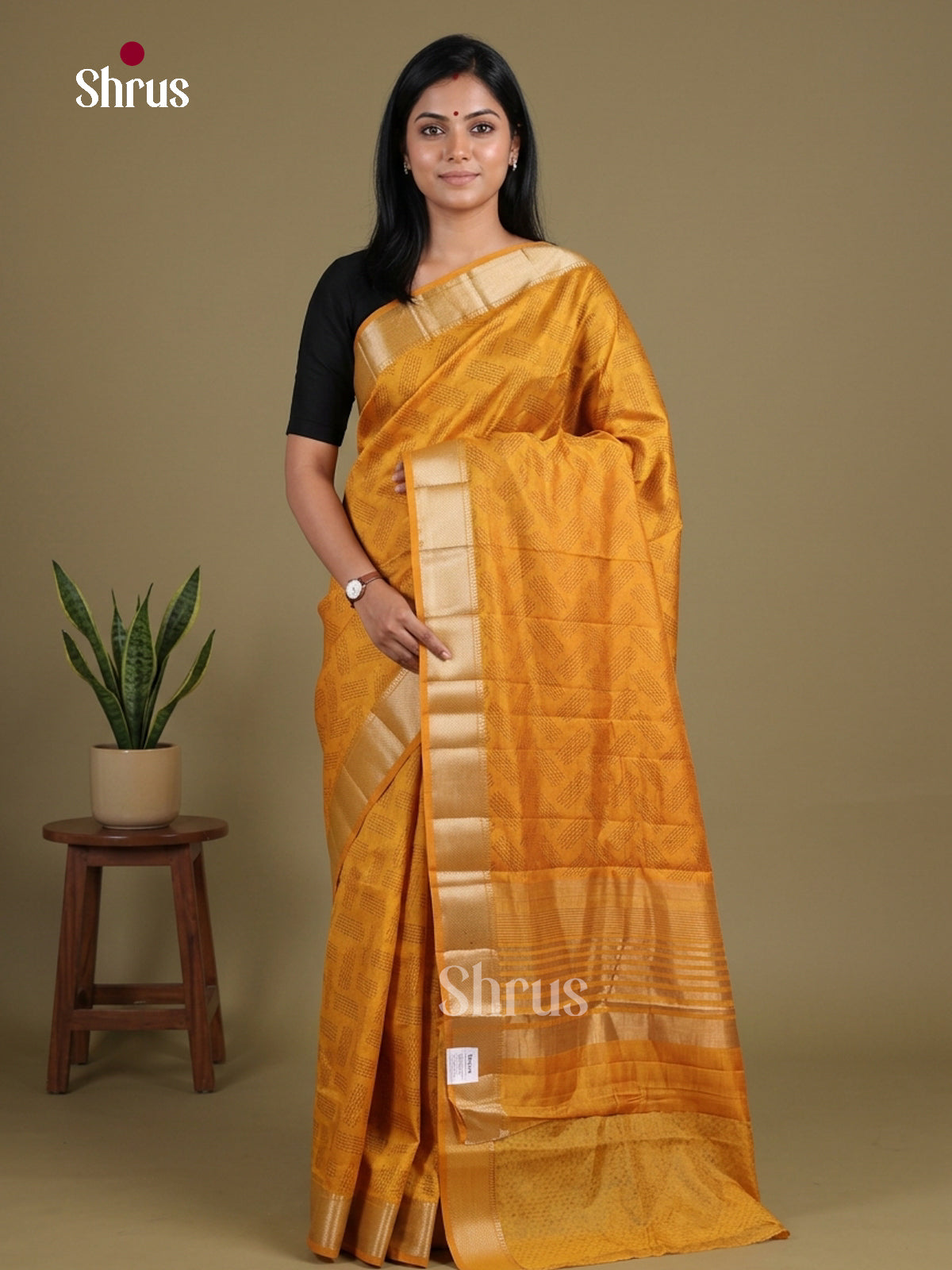Semi Rawsilk Saree - EGS10129 - Shop on Shrus.com
