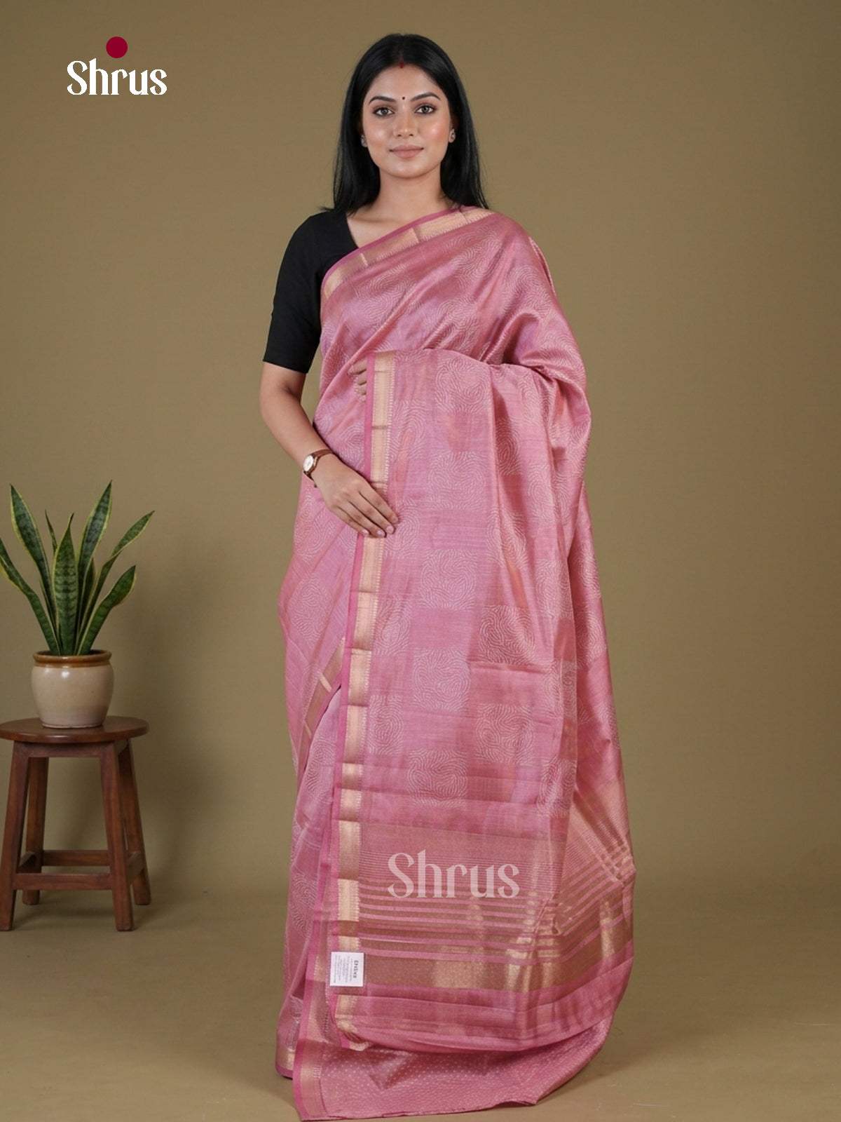 Semi Rawsilk Saree - EGS10238 - Shop on Shrus.com