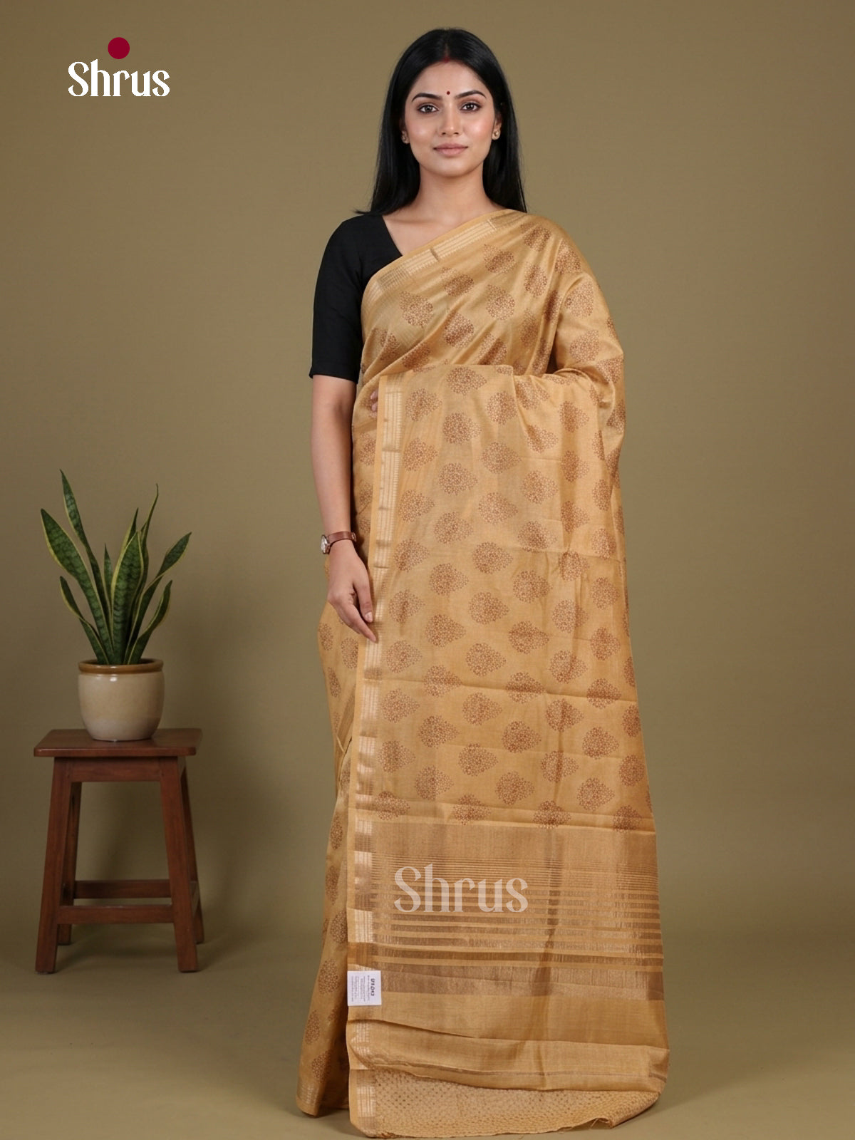 Semi Rawsilk Saree - EGS10252 - Shop on Shrus.com