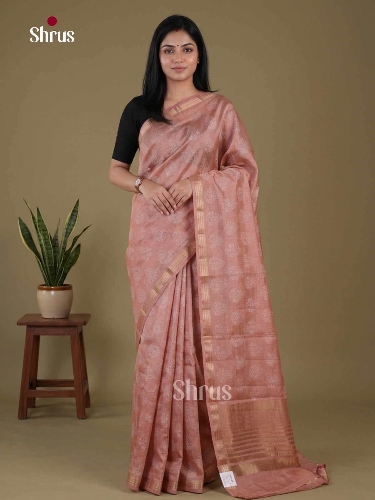 Semi Rawsilk Saree - EGS10254 - Shop on Shrus.com