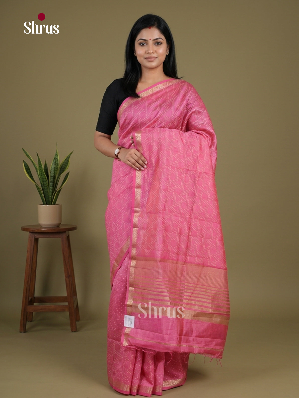 Semi Rawsilk Saree - EGS10257 - Shop on Shrus.com