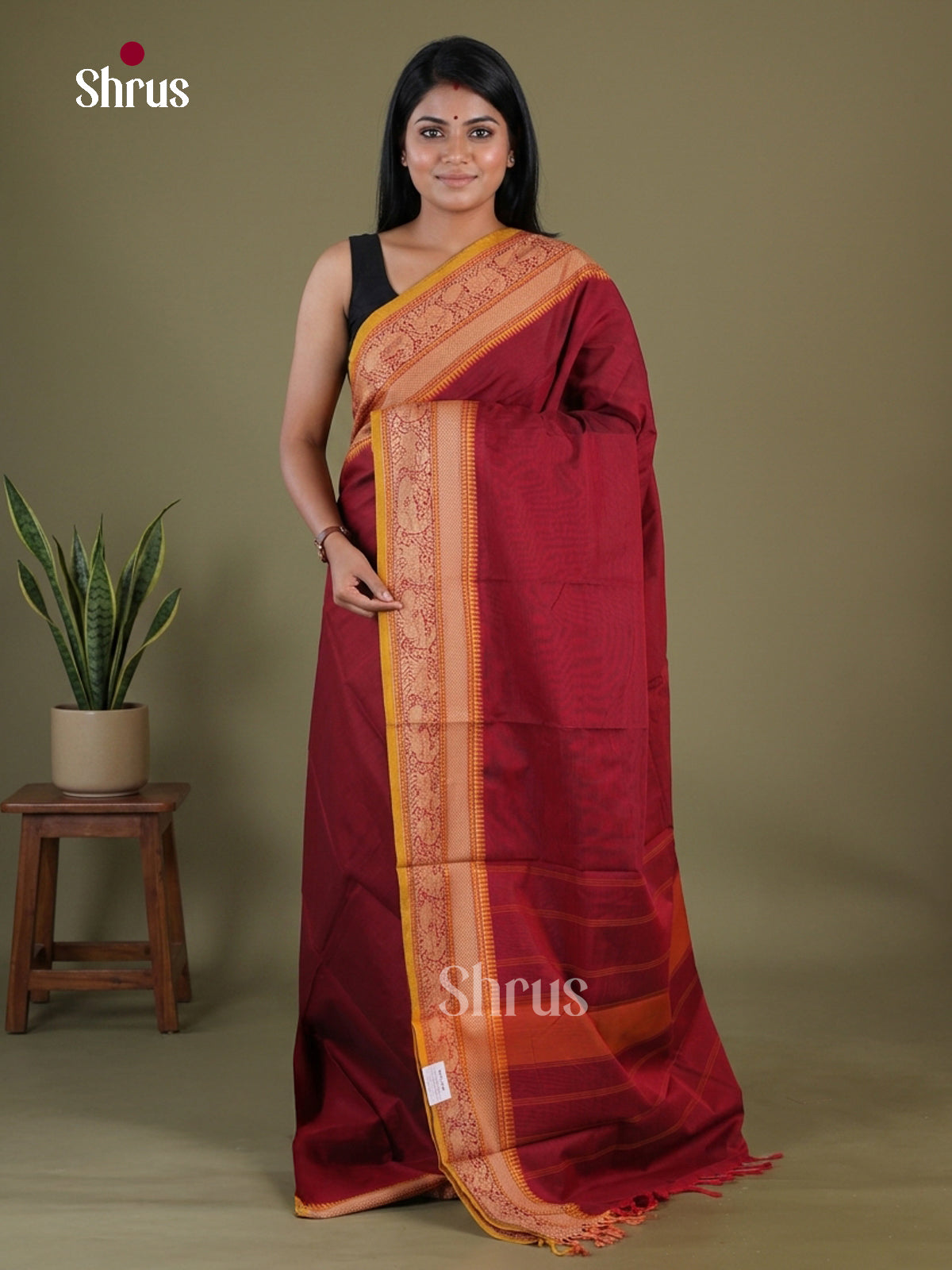 Chettinad Cotton Saree - EGS11015 - Shop on Shrus.com