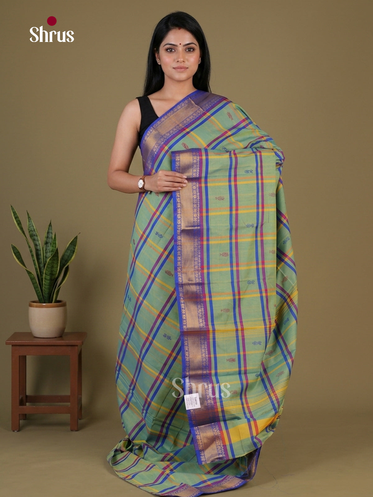 Chettinad Mix Cotton Saree - EGS11114 - Shop on Shrus.com