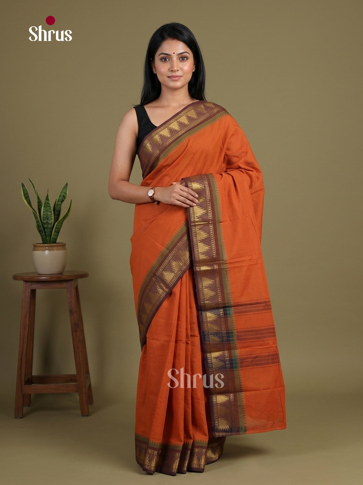 Chettinad Cotton Saree - EGS11135 - Shop on Shrus.com