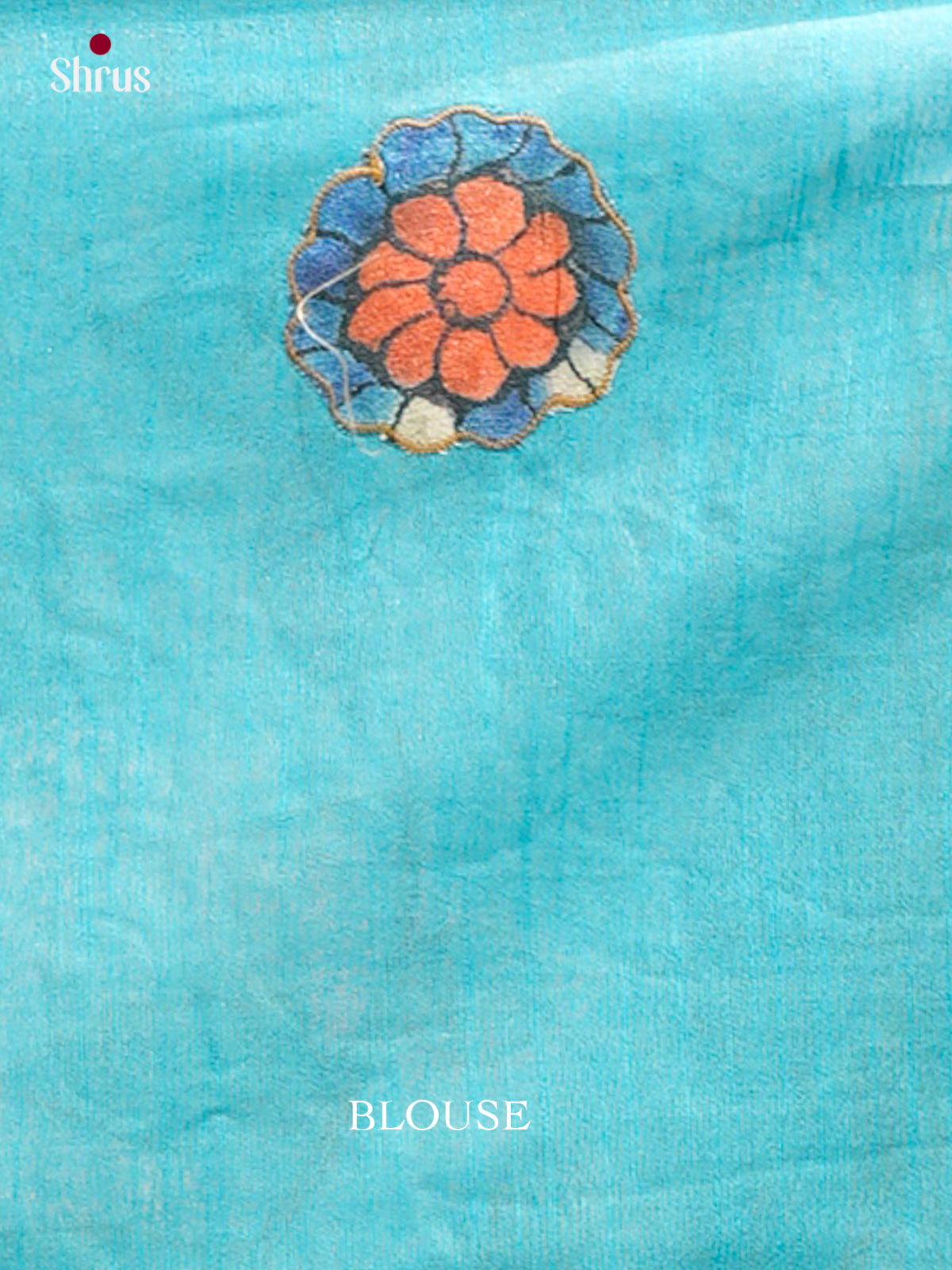 Kalamkari Applique Saree - EGS13022