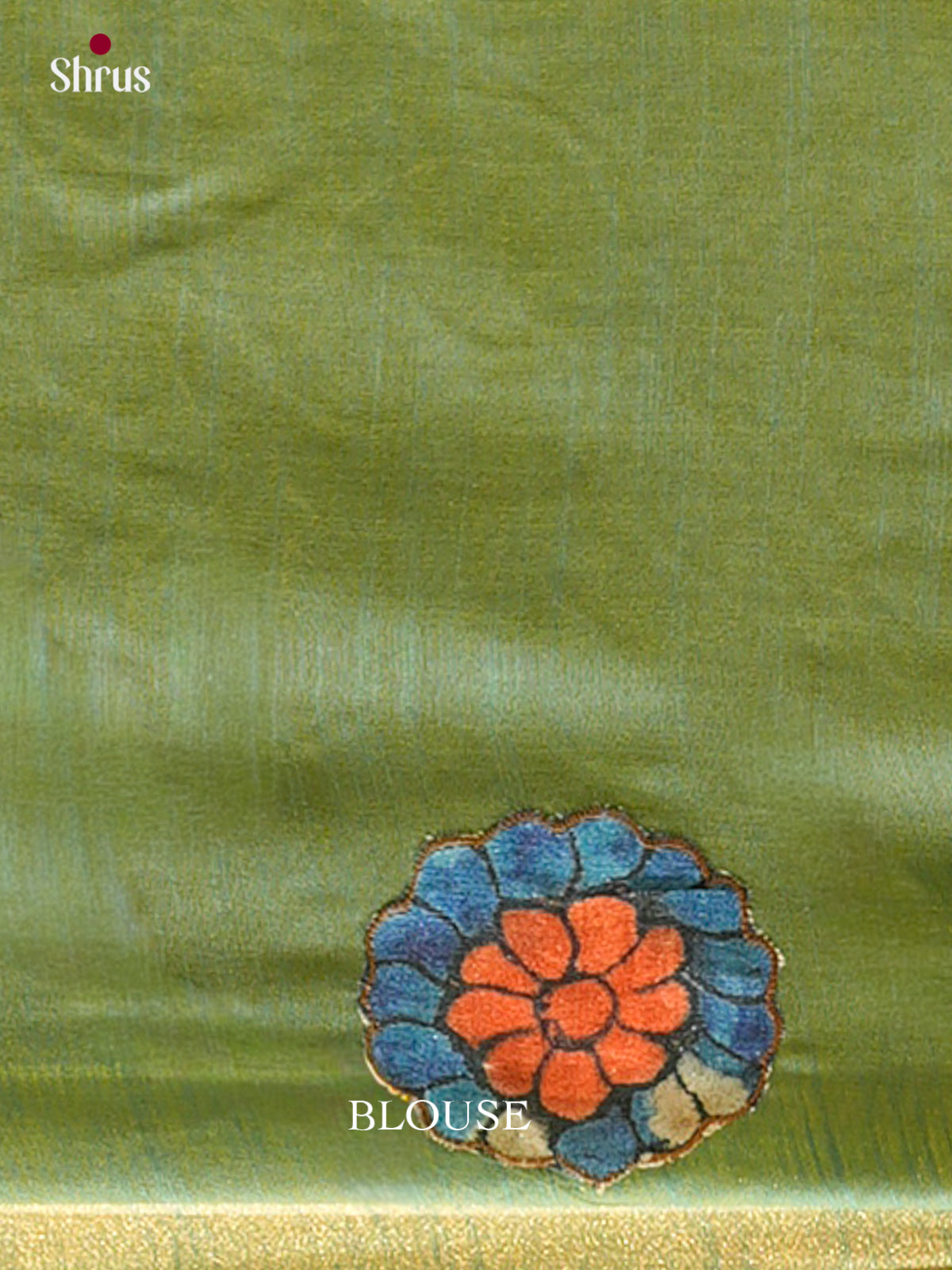 Kalamkari Applique Saree - EGS13085
