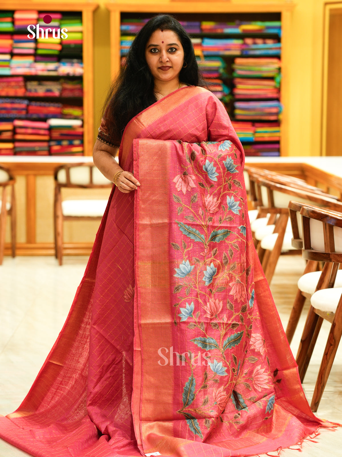 Kalamkari Applique Saree - EGS13151