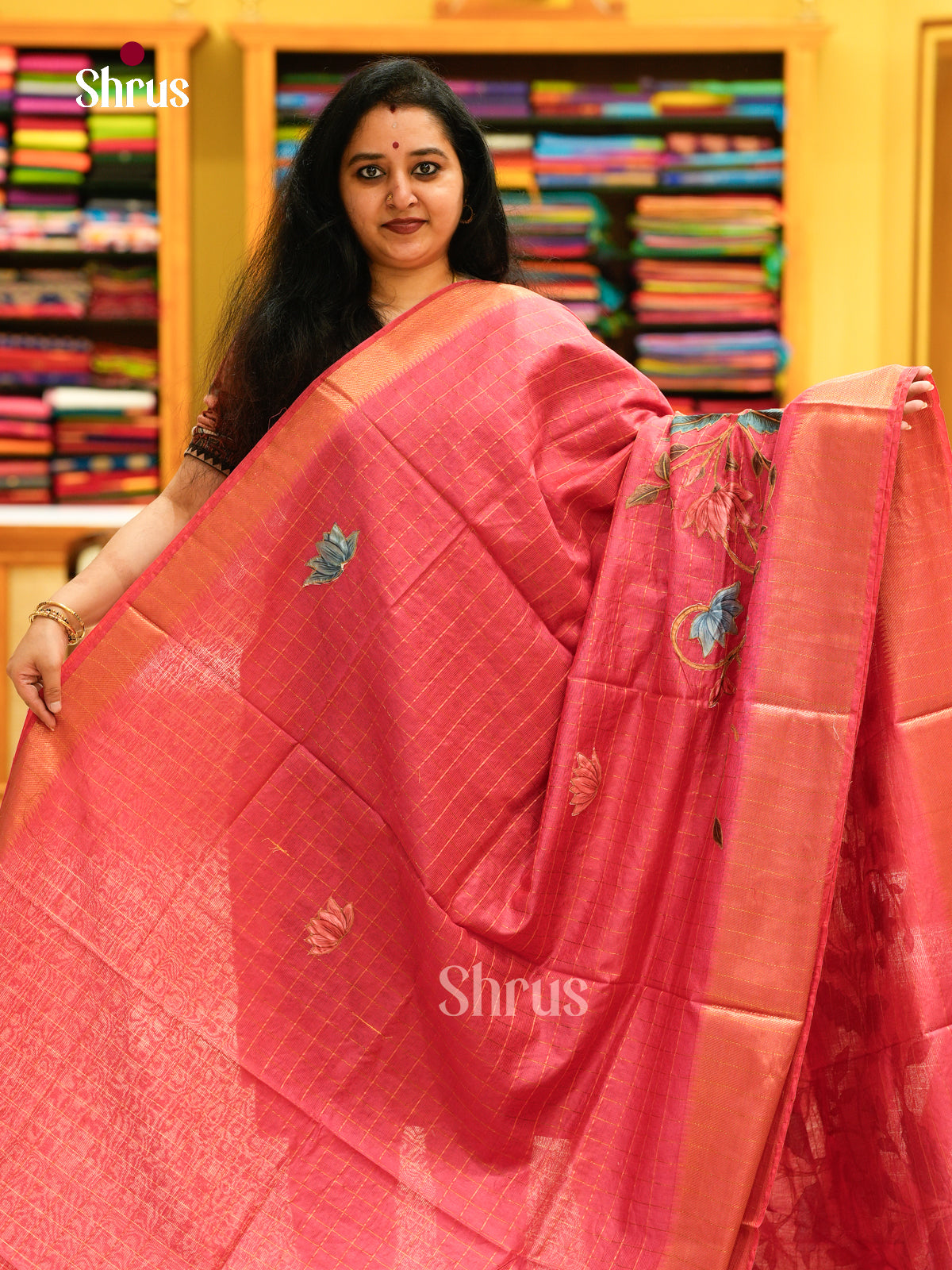 Kalamkari Applique Saree - EGS13151