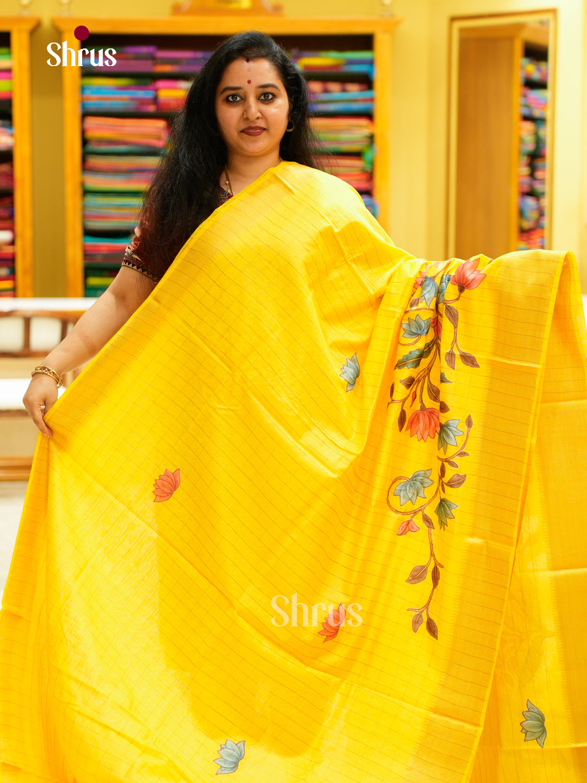 Kalamkari Applique Saree - EGS13158