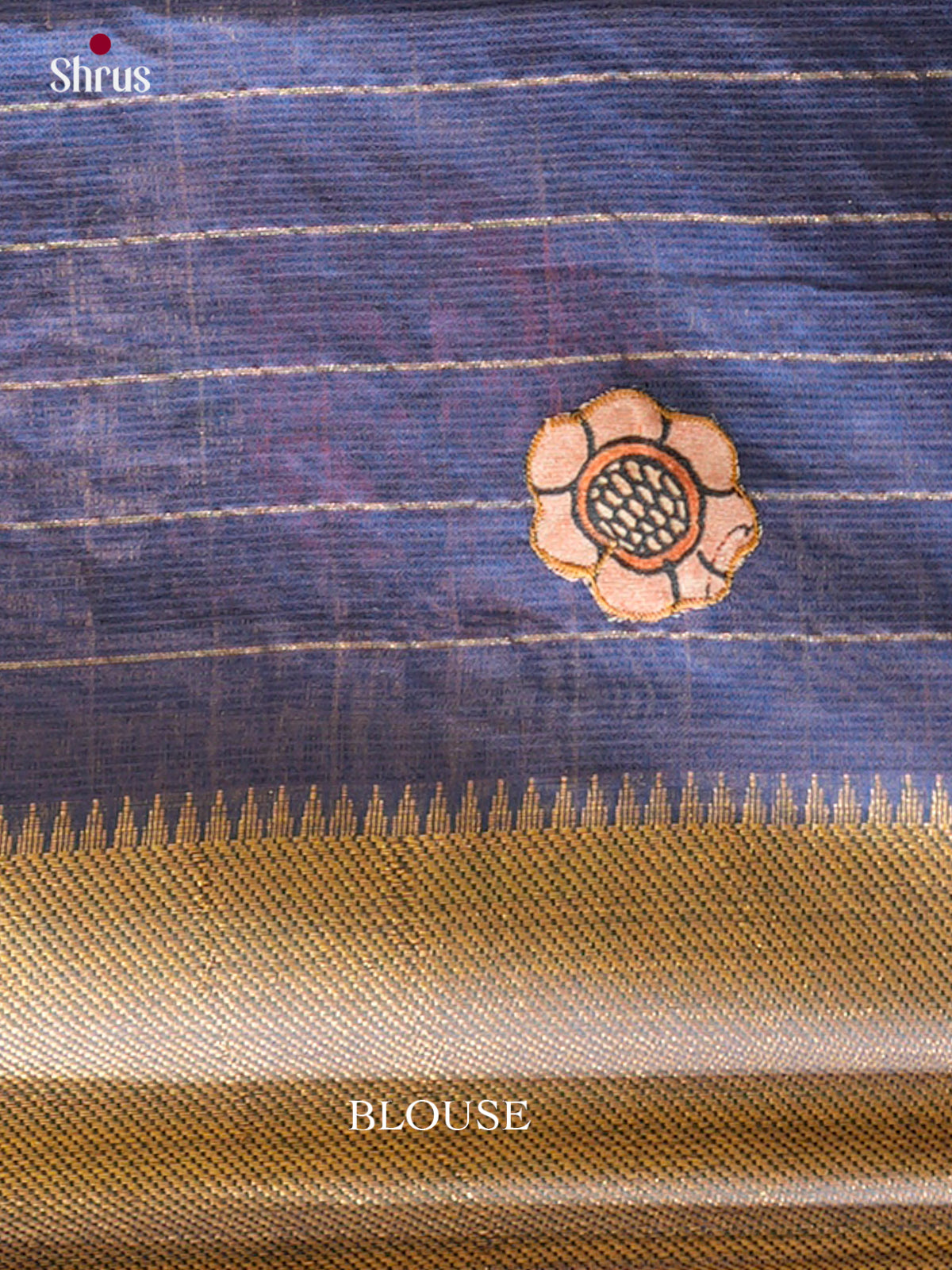 Kalamkari Applique Saree - EGS13161