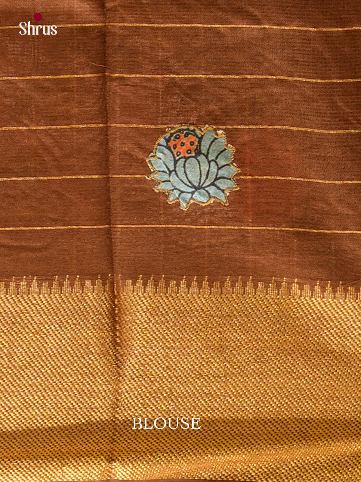 Kalamkari Applique Saree - EGS13162