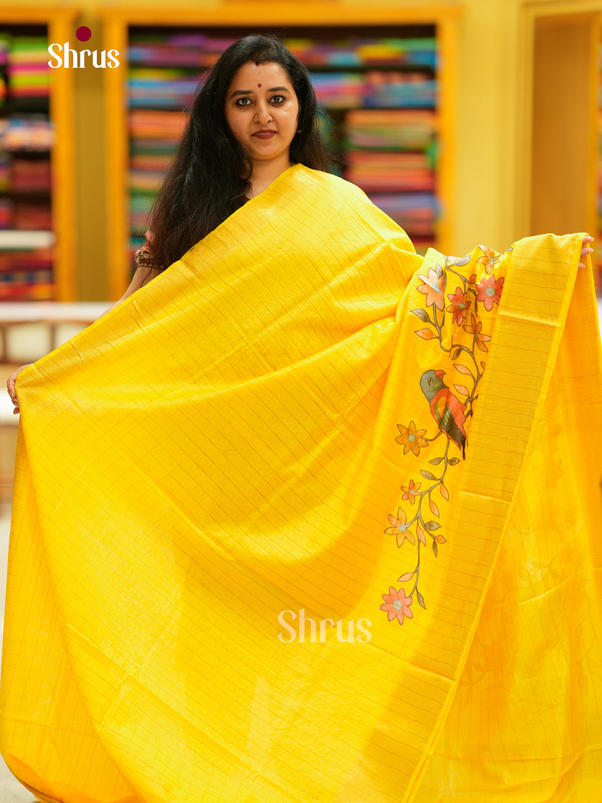 Kalamkari Applique Saree - EGS13172