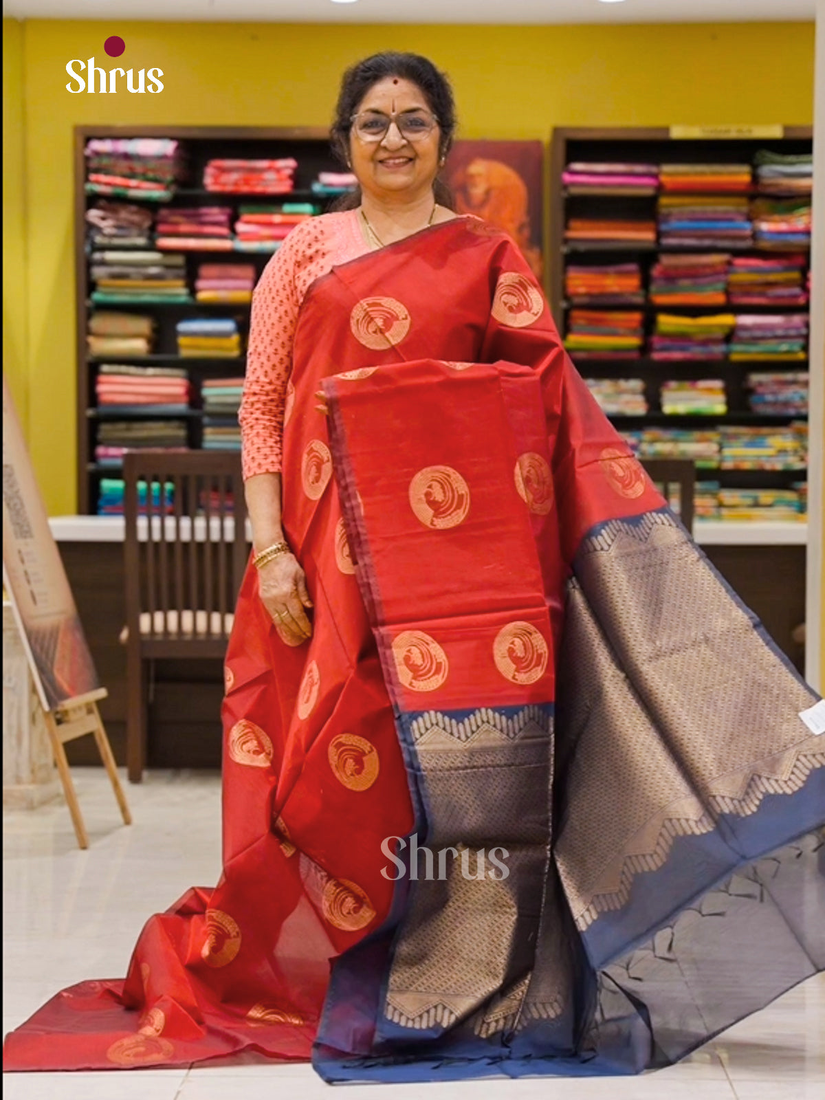 Semi Silkcotton Saree - EGS17024 - Shop on Shrus.com