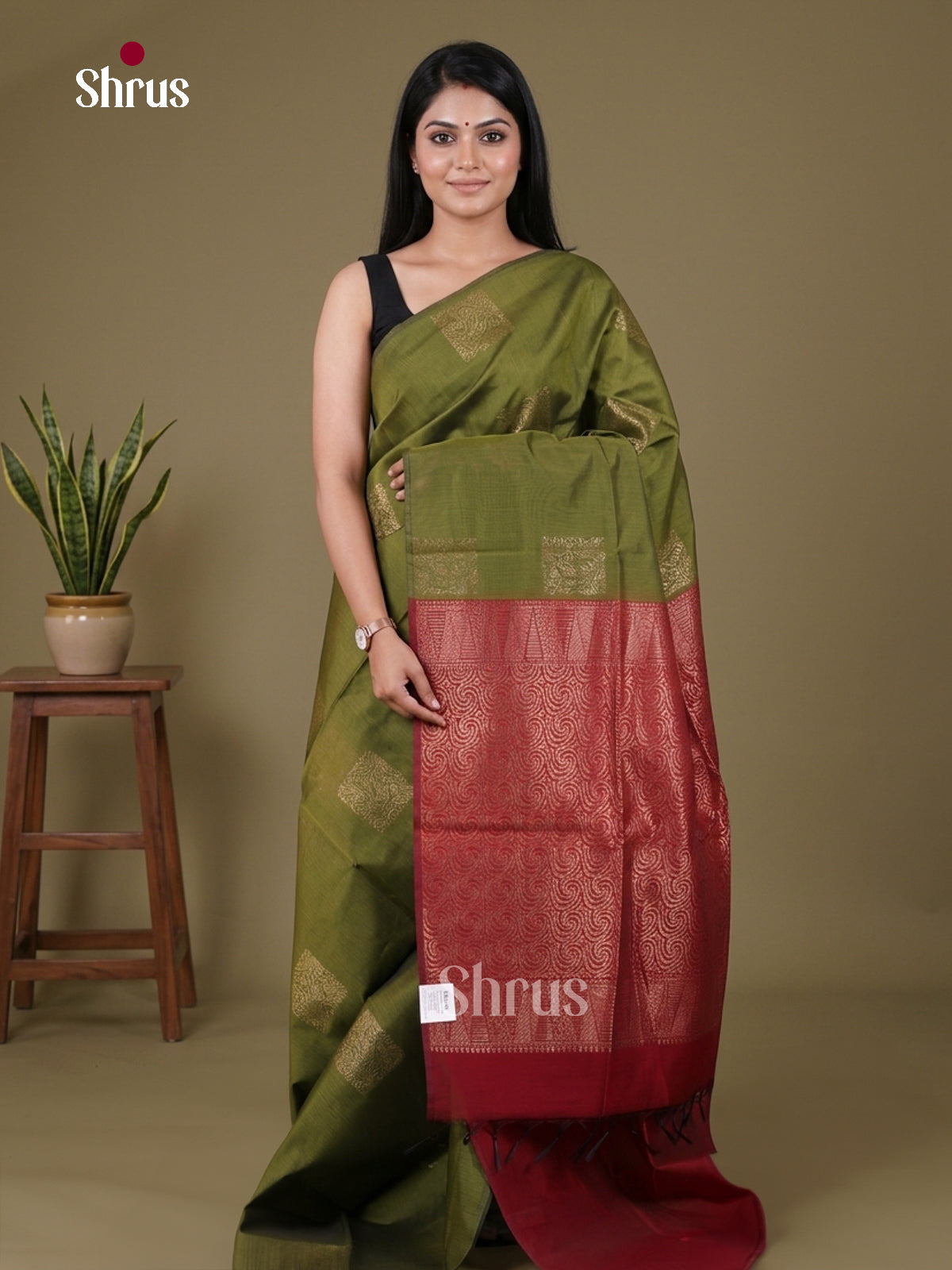 Semi Silkcotton Saree - EGS17041