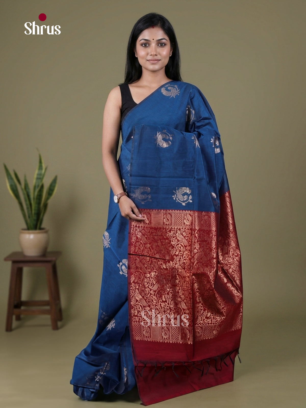Semi Silkcotton Saree - EGS17050