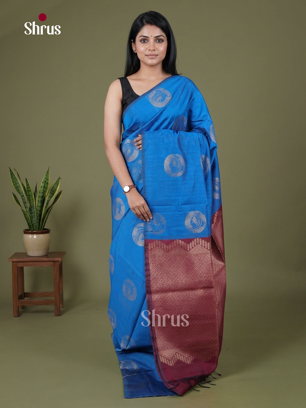 Semi Silkcotton Saree - EGS17089