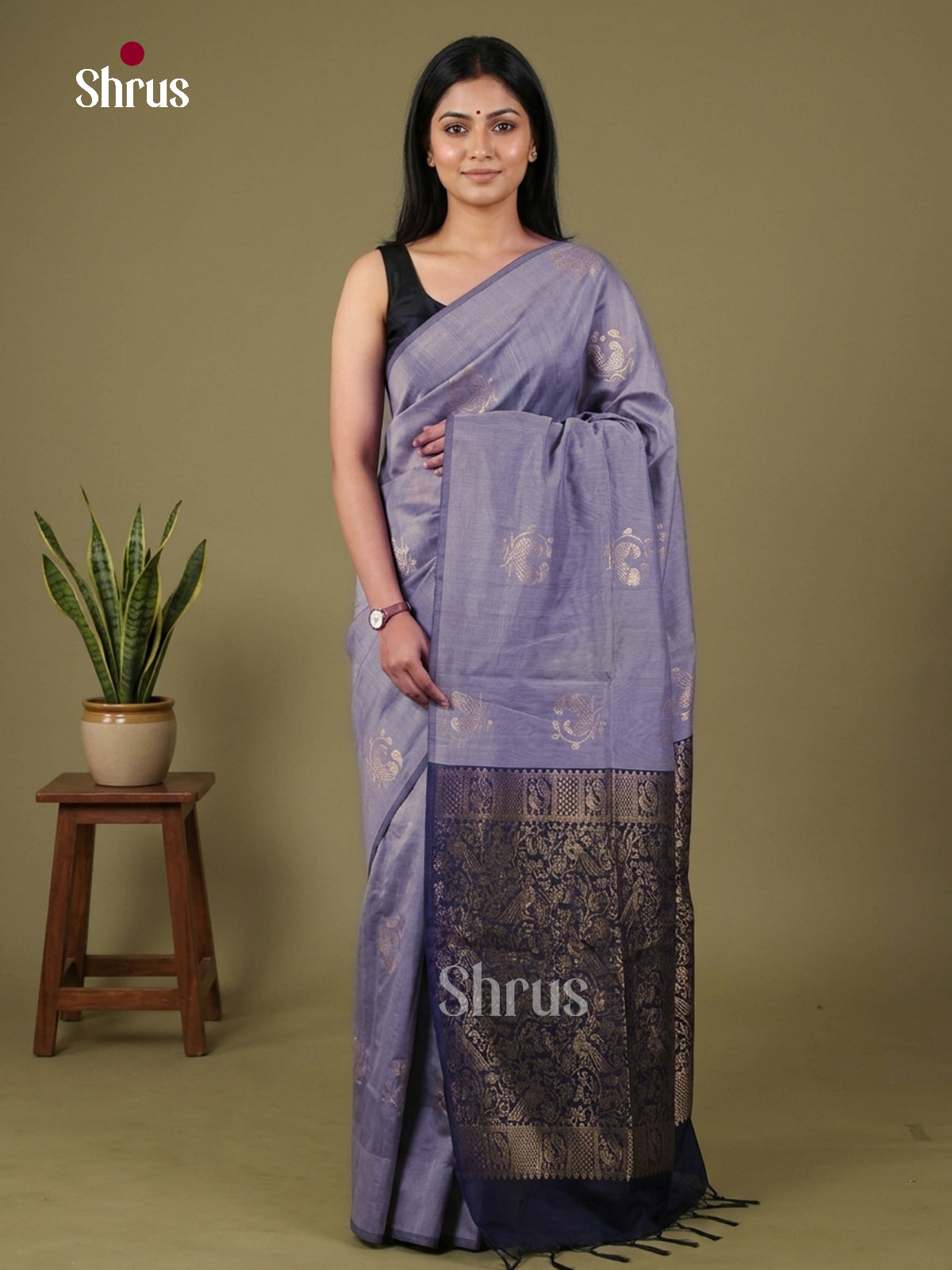 Semi Silkcotton Saree - EGS17092