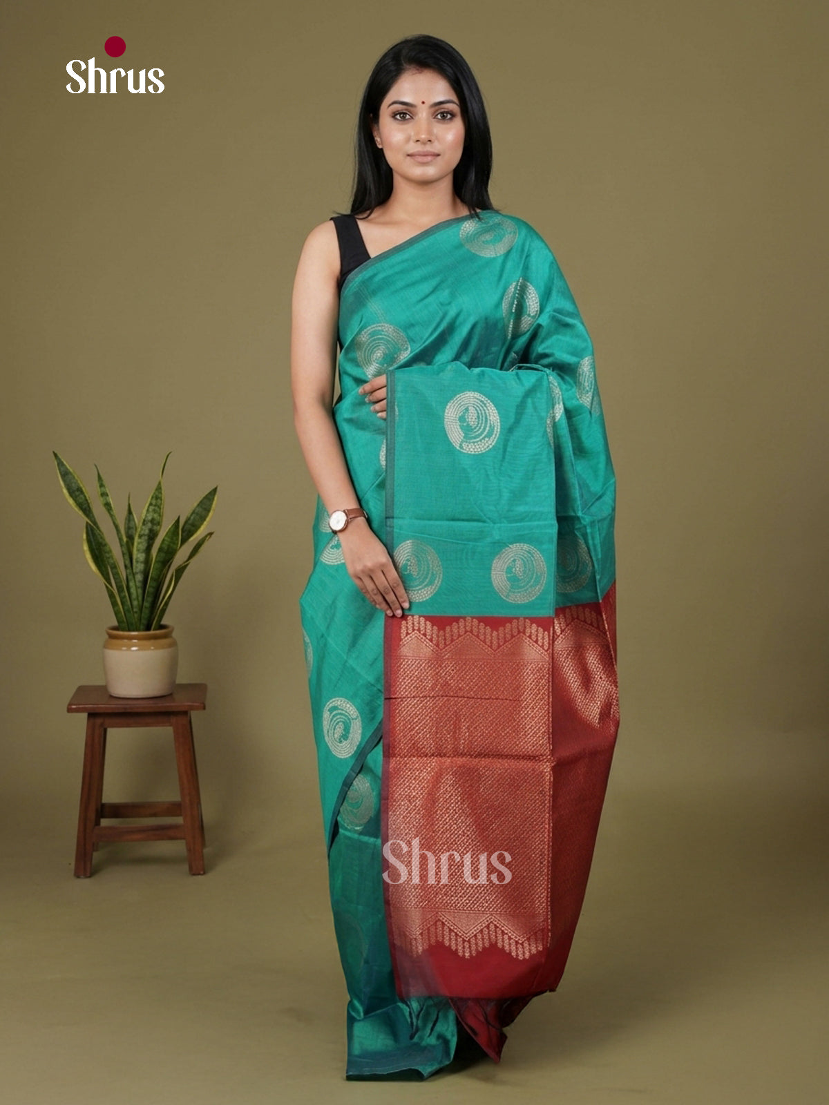 Semi Silkcotton Saree - EGS17094
