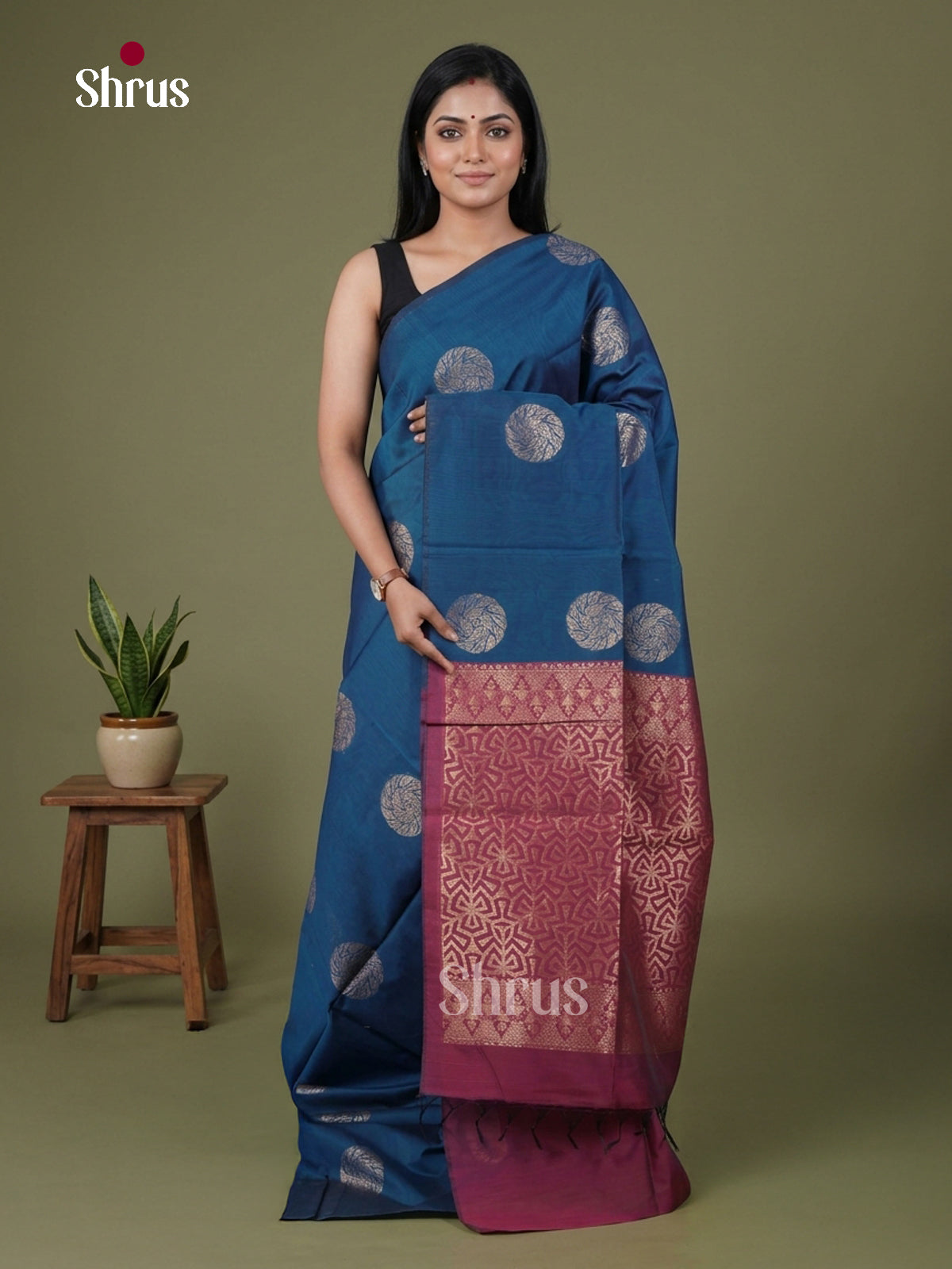 Semi Silkcotton Saree - EGS17103