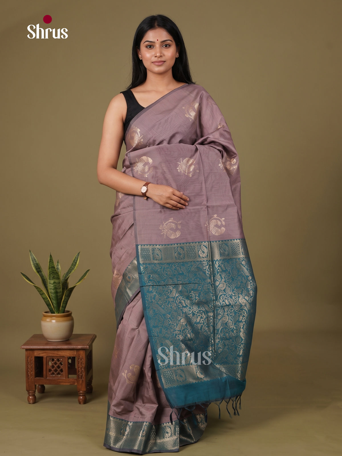 Semi Silkcotton Saree - EGS17121