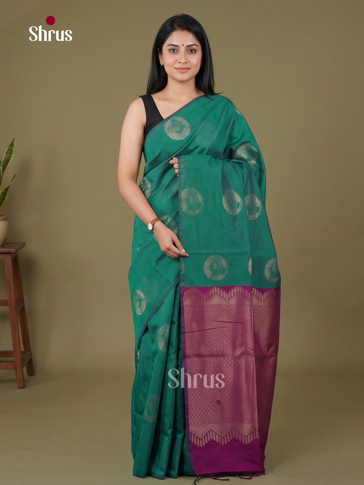 Semi Silkcotton Saree - EGS17123